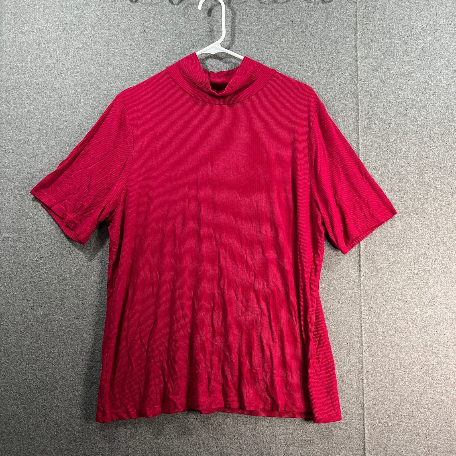 Other Laurie Felt Rib Silky Rayon Made From Bamboo Turtle Neck Size XL / US 12-14 / IT 48-50 - 1 Thumbnail