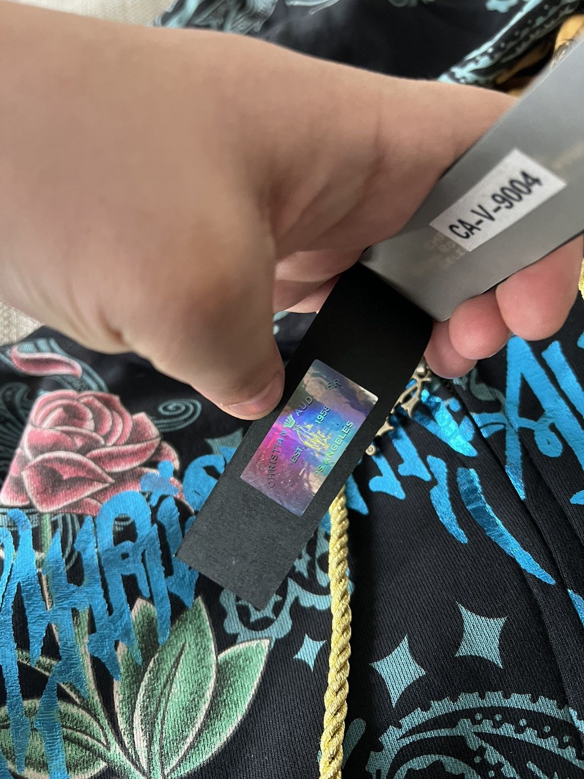 Christian Audigier × Ed Hardy × Vintage Vintage Deadstock 💥 Reversable Christian Audigier Y2K RARE Size US L / EU 52-54 / 3 - 15 Thumbnail