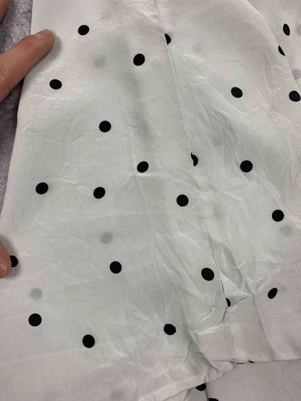 Sezane Sezane Ann Silk Blouse Women's Sz 38 Polka Dot Shirt Blouse Size S / US 4 / IT 40 - 22 Thumbnail