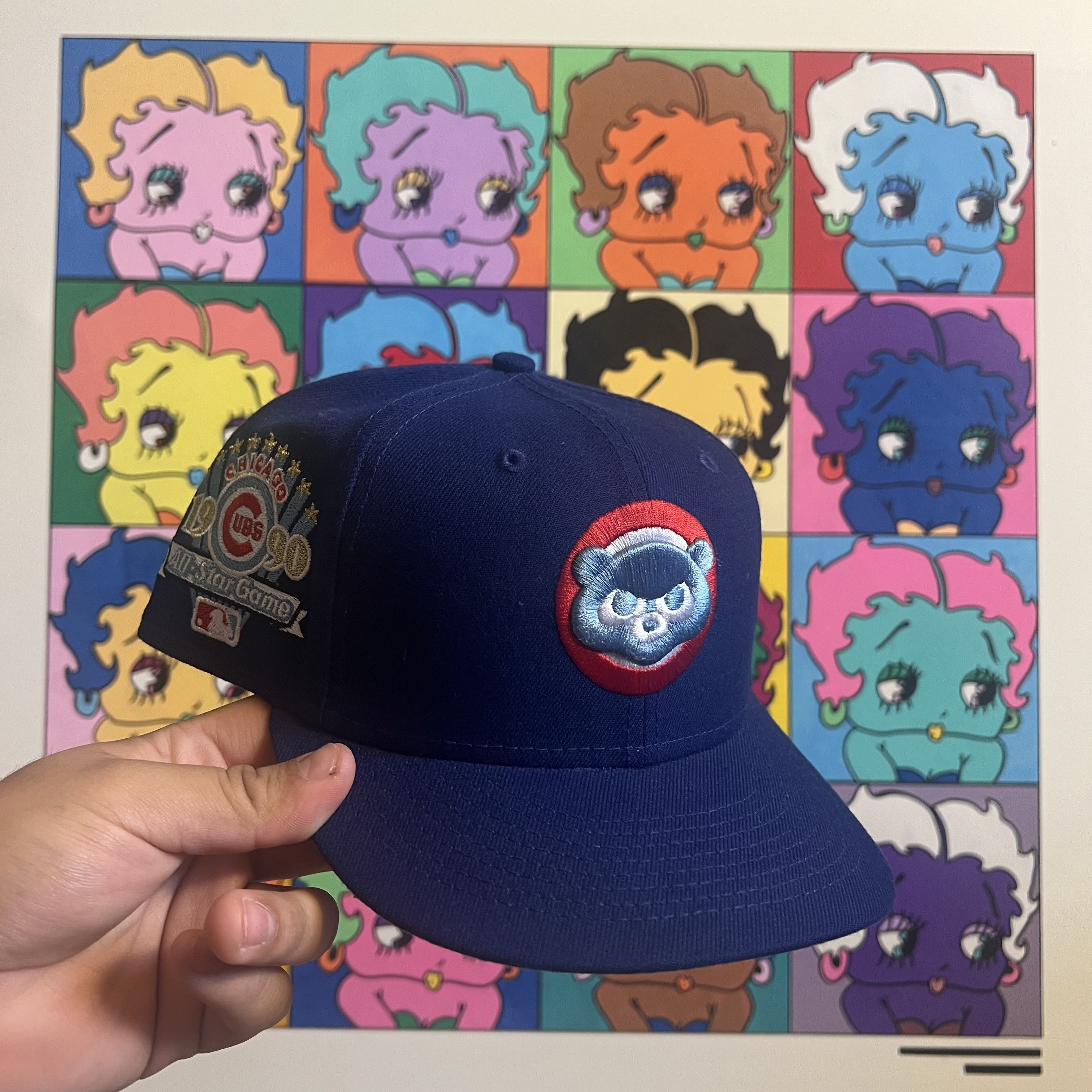 New Era New Era Chicago Cubs 90 ASG Patch 7 1/4 Size ONE SIZE - 1 Thumbnail