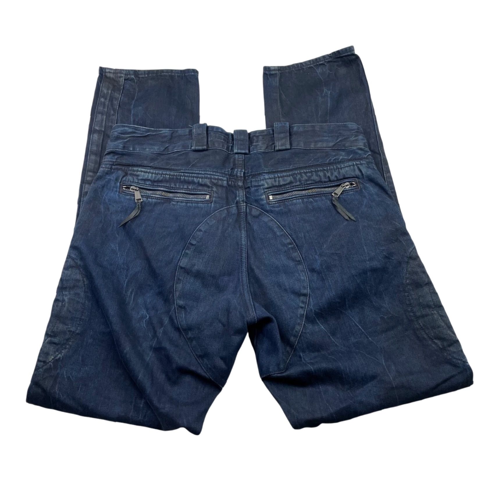 Ralph Lauren Ralph Lauren Black Label Jeans Distressed Moto Medium Wash Blue 34x34 Mens Regular 34x34 Distressed Jeans Size US 34 / EU 50 - 3 Thumbnail