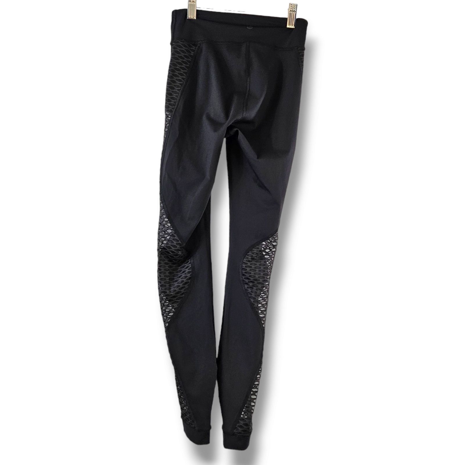 Lululemon EUC Lululemon Mesh Side Panel Leggings Sz. 2 [22x26] Black Size 26" / US 2 / IT 38 - 3 Thumbnail