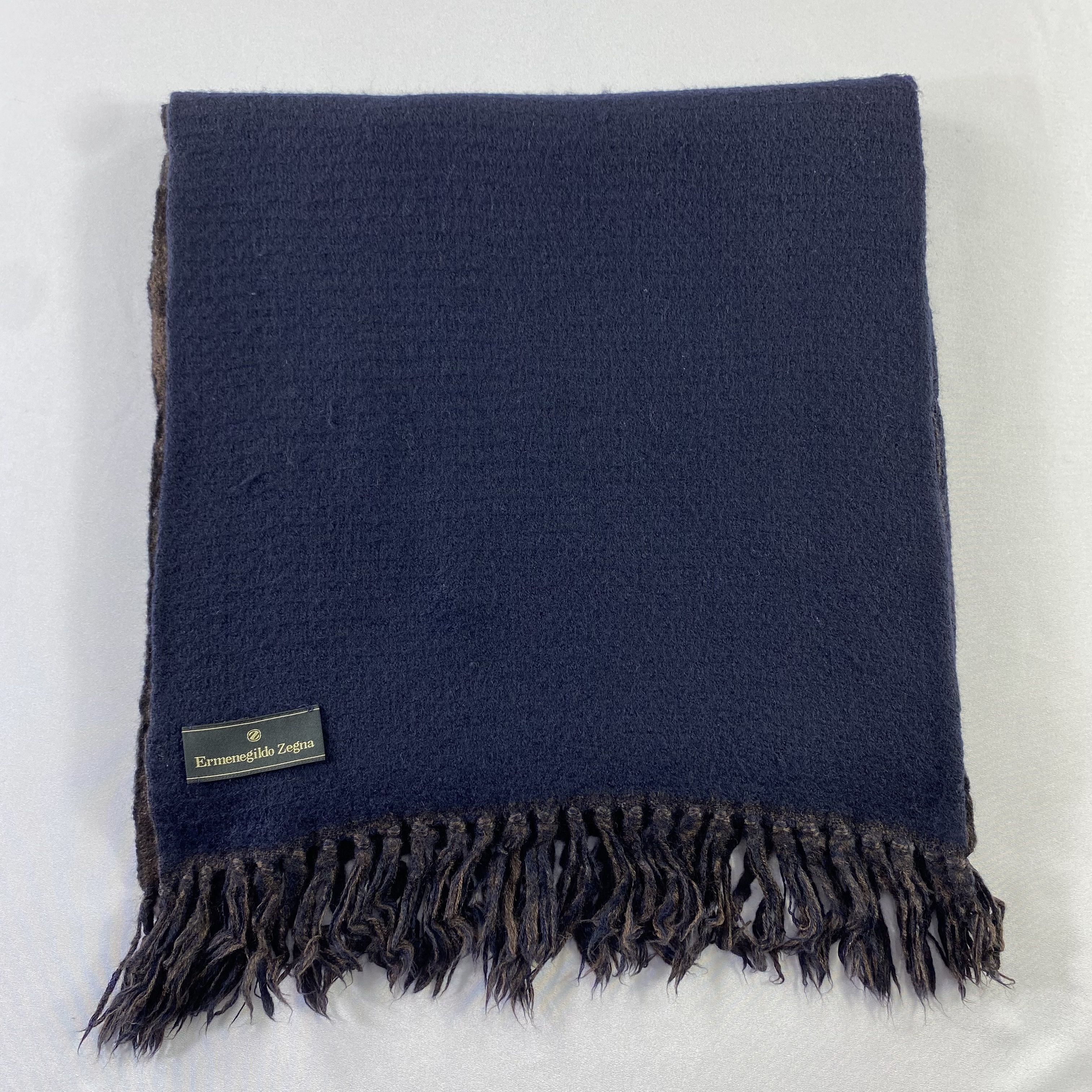 Ermenegildo Zegna Ermenegildo Zegna Scarf Neck Wrap Wool Muffler Size ONE SIZE - 2 Thumbnail