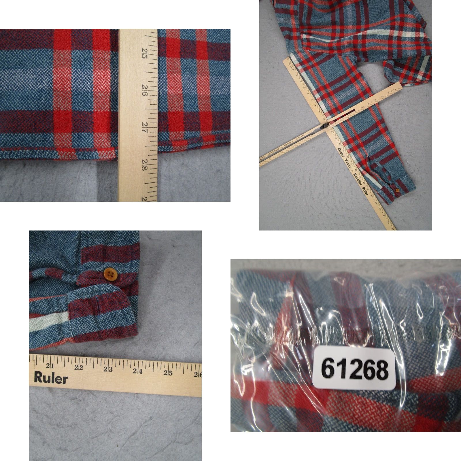 Wallace & Barnes Wallace & Barnes Mens Plaid Flannel Button-Down Shirt M Blue Red Multicolor 42 Chest Casual Workwear 25367 Size US M / EU 48-50 / 2 - 8 Thumbnail