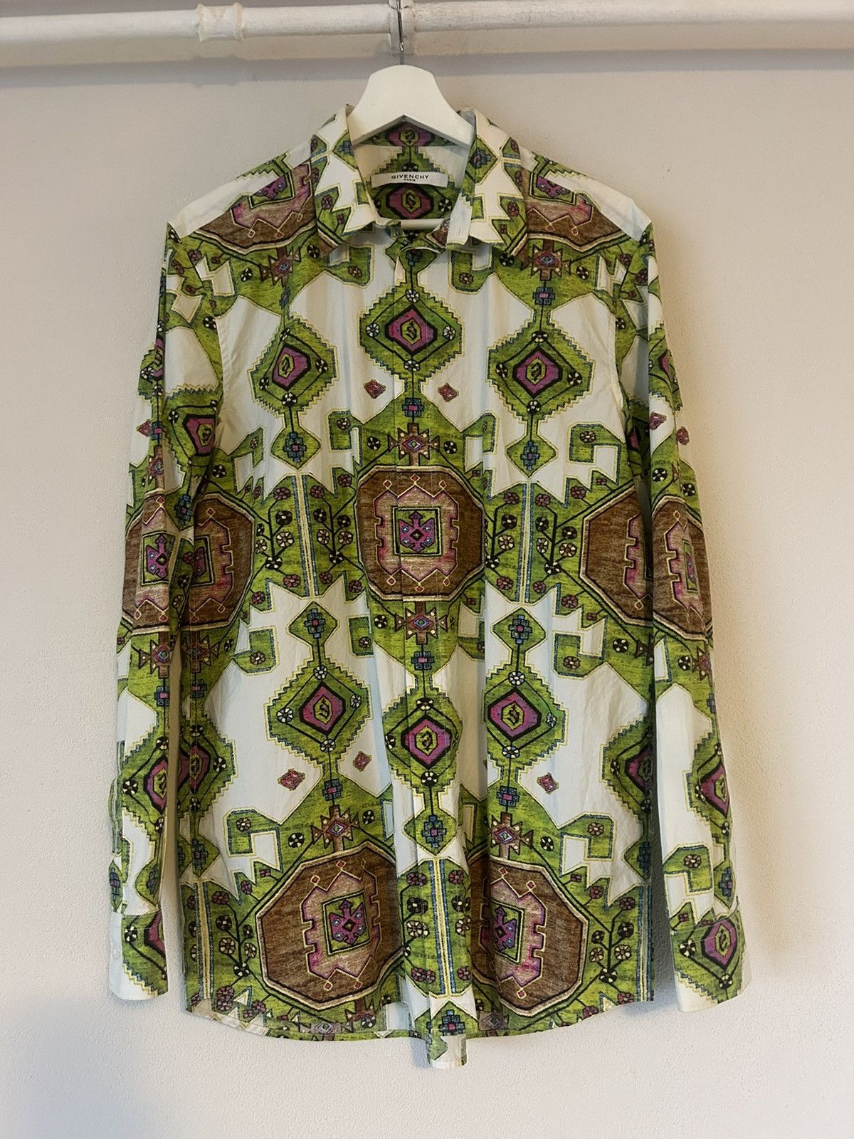 Givenchy Kaleidoscope Tapestry Print Button-Up Shirt Size US M / EU 48-50 / 2 - 2 Thumbnail