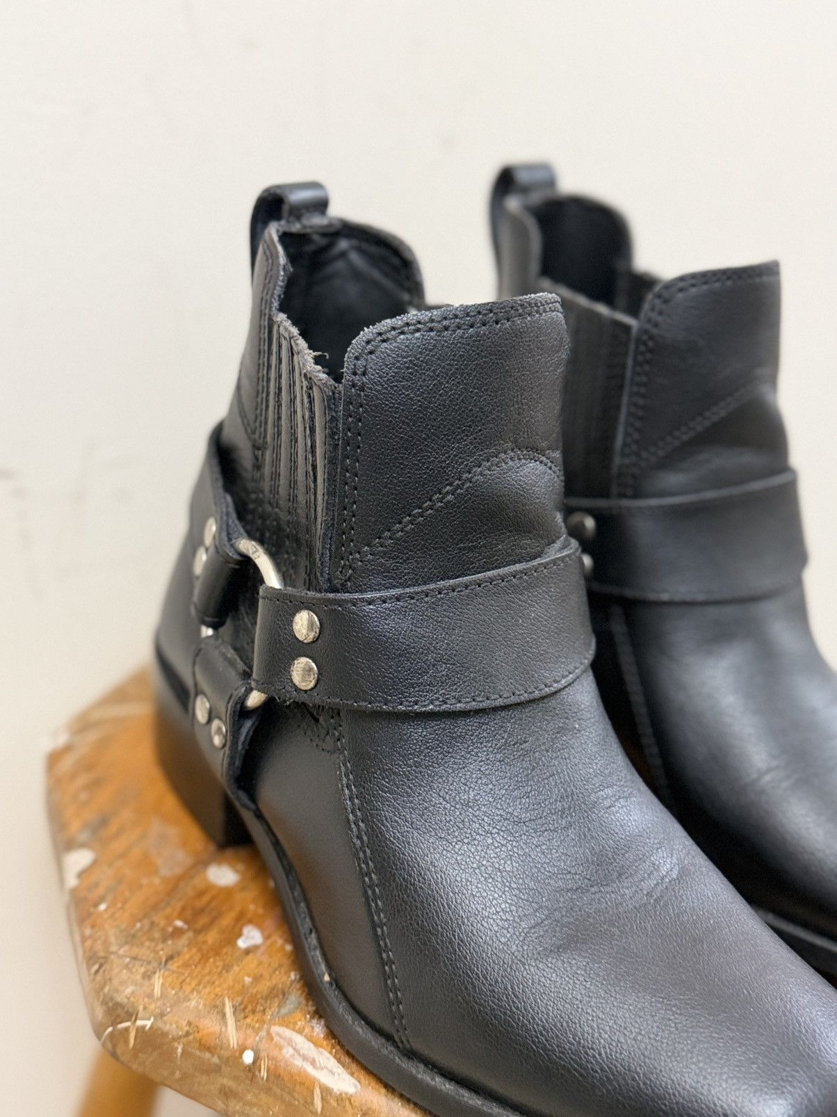 Vintage Cowboy Vestern Guidi Vibe leather biker style boots y2k Size US 10 / EU 43 - 11 Thumbnail