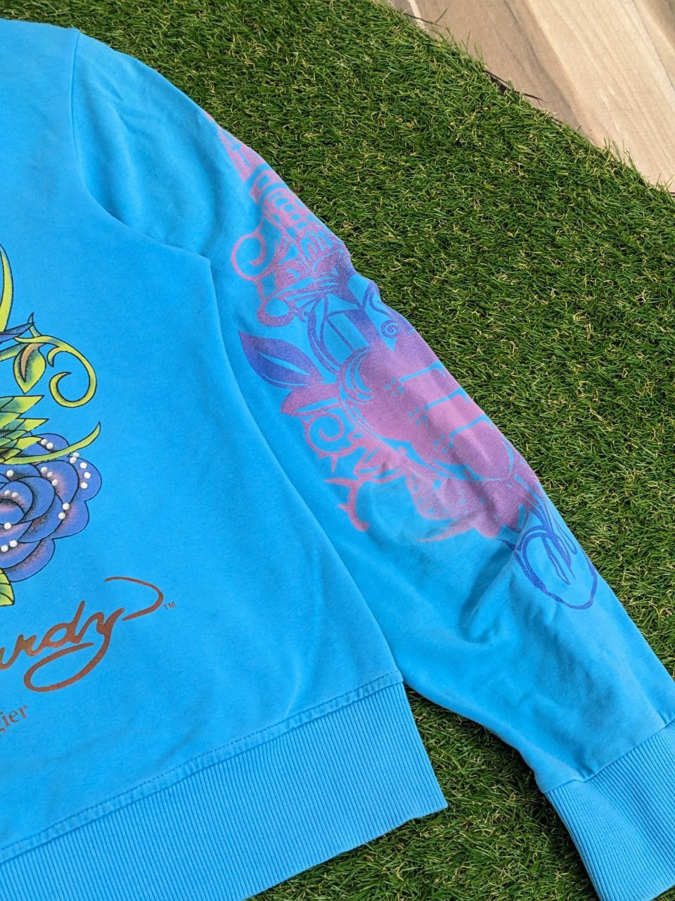 Christian Audigier × Ed Hardy × Vintage Vintage Ed Hardy x Christian Audigier Hoodie Size M / US 6-8 / IT 42-44 - 8 Thumbnail