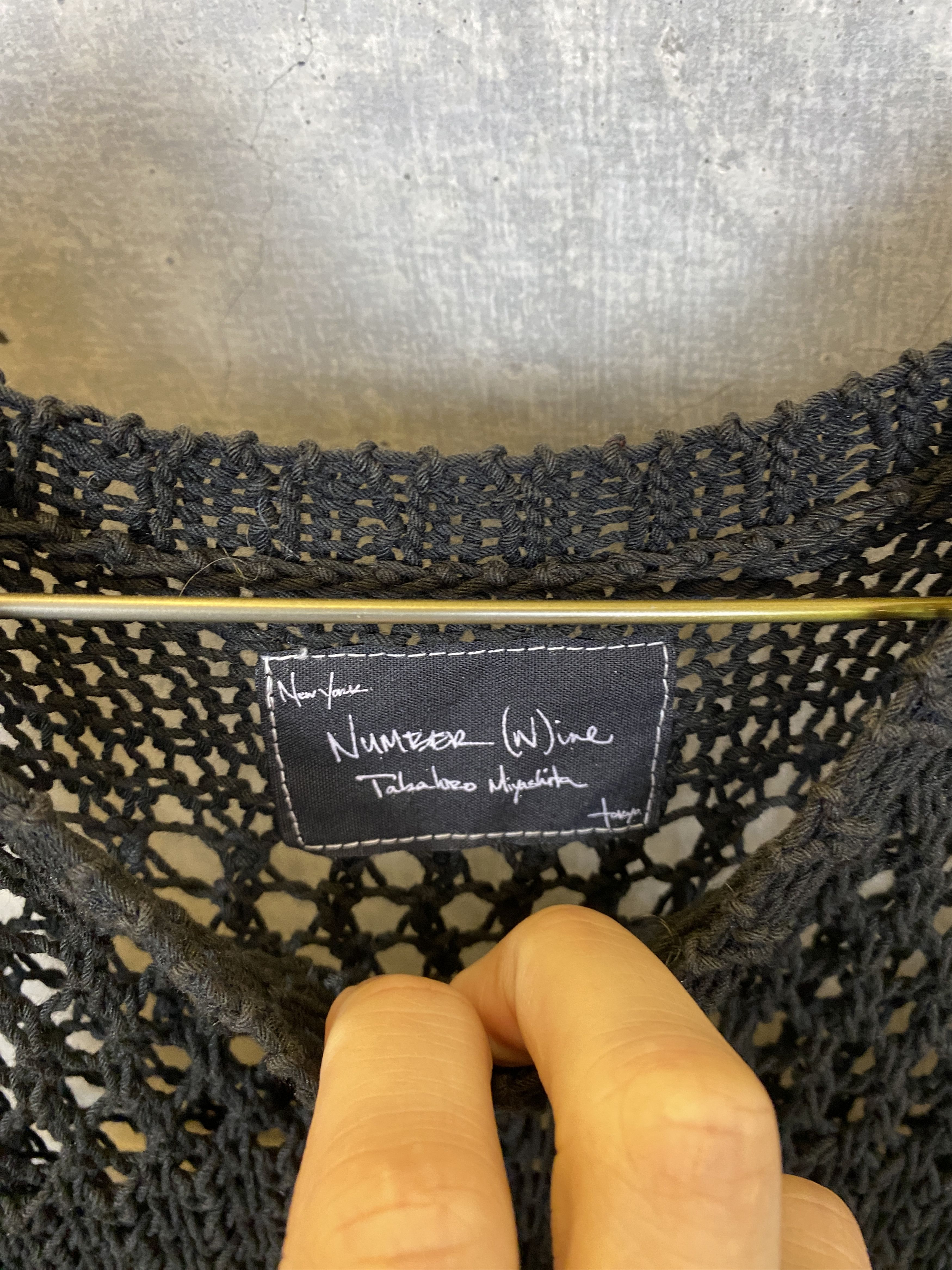 Number (N)ine NUMBER (N)INE MESH KNIT SLEEVELESS TANK TOP SWEATER Size US L / EU 52-54 / 3 - 6 Thumbnail