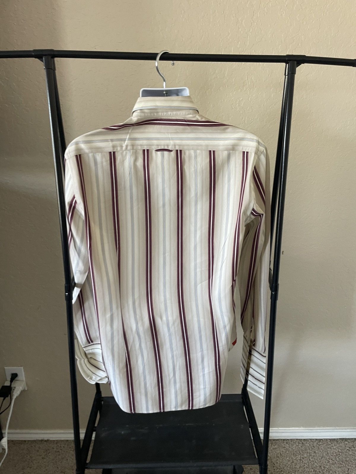 Paul Smith Striped Spread Collar FC contrast sleeve shirt Size US M / EU 48-50 / 2 - 5 Thumbnail