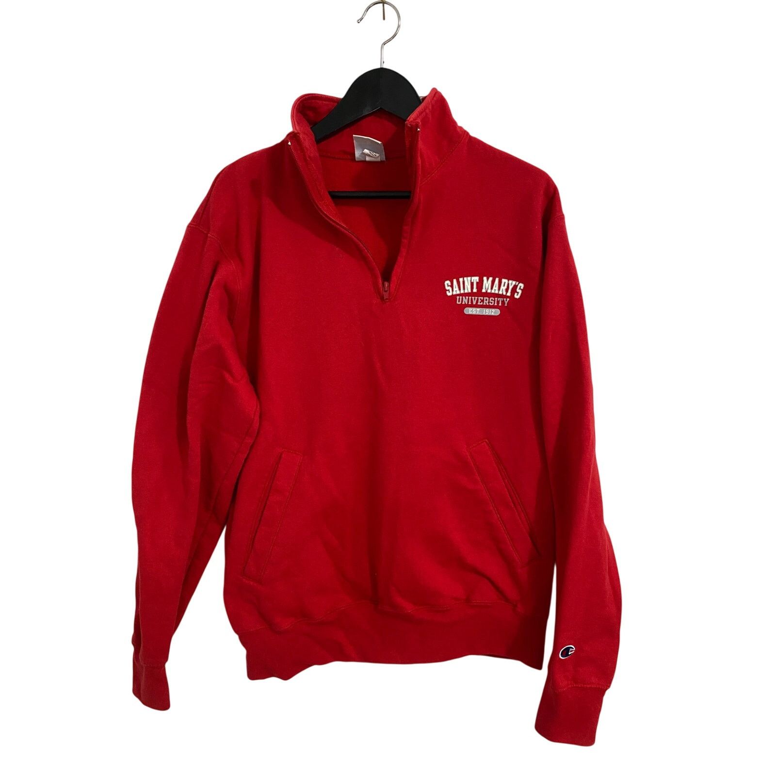 Champion St. Mary's University Winona Cardinals 1/4-Zip Sweatshirt -M Size US M / EU 48-50 / 2 - 1 Thumbnail