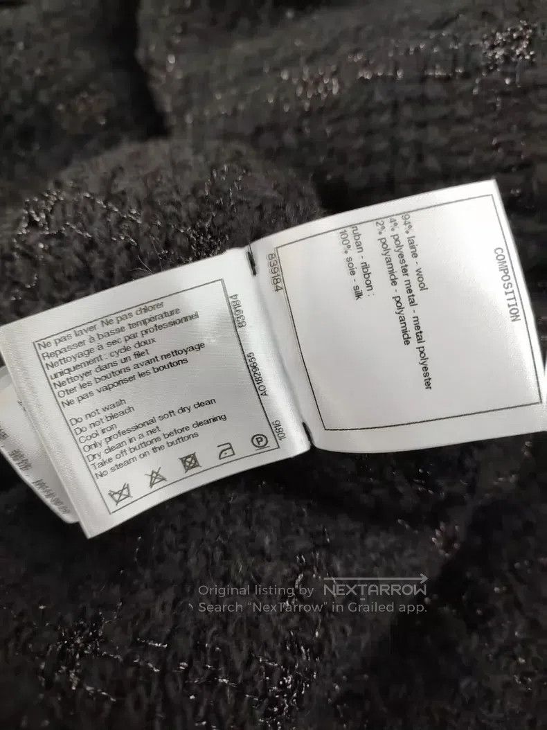 Chanel Chanel Black tweed cloak coat Size XXS / US 00 / IT 34 - 6 Thumbnail