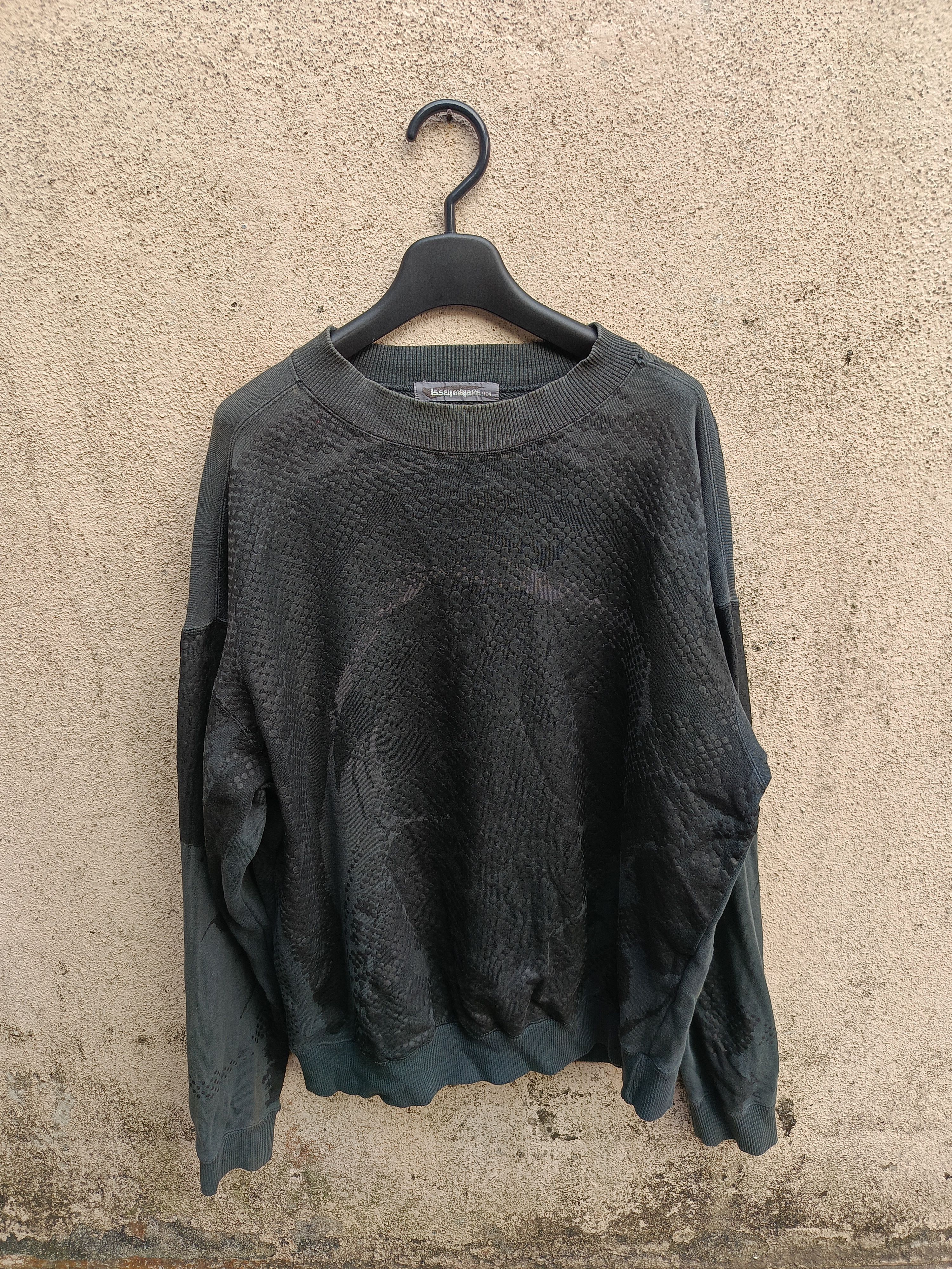 Issey Miyake 80's Issey Miyake Archive Dot Marbling Sweatshirt Size US L / EU 52-54 / 3 - 2 Thumbnail
