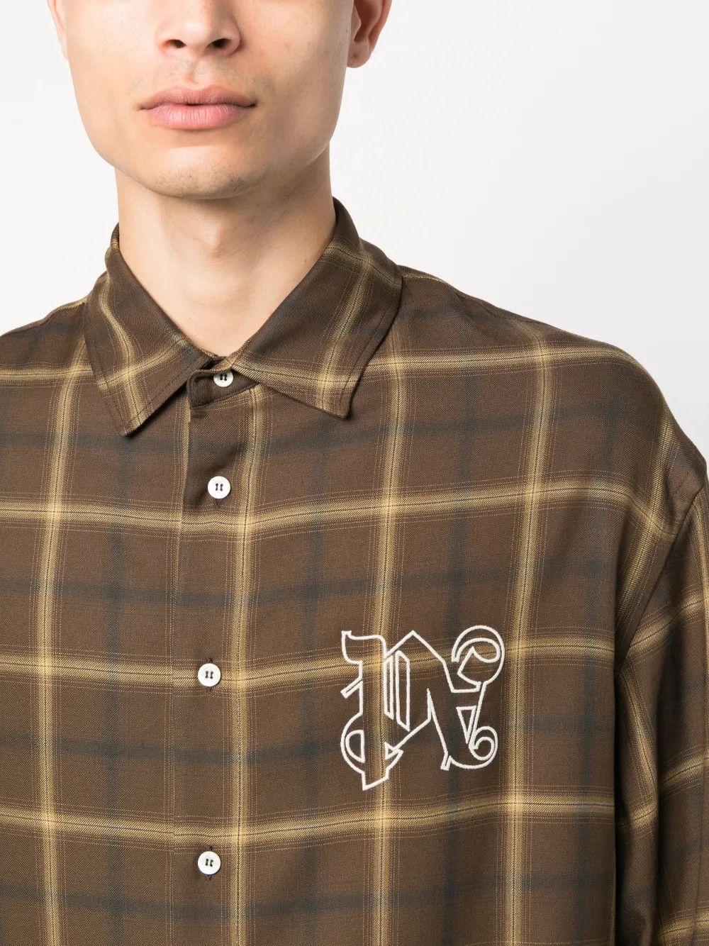 o1y0325 Logo Checked Shirt in Multicolor