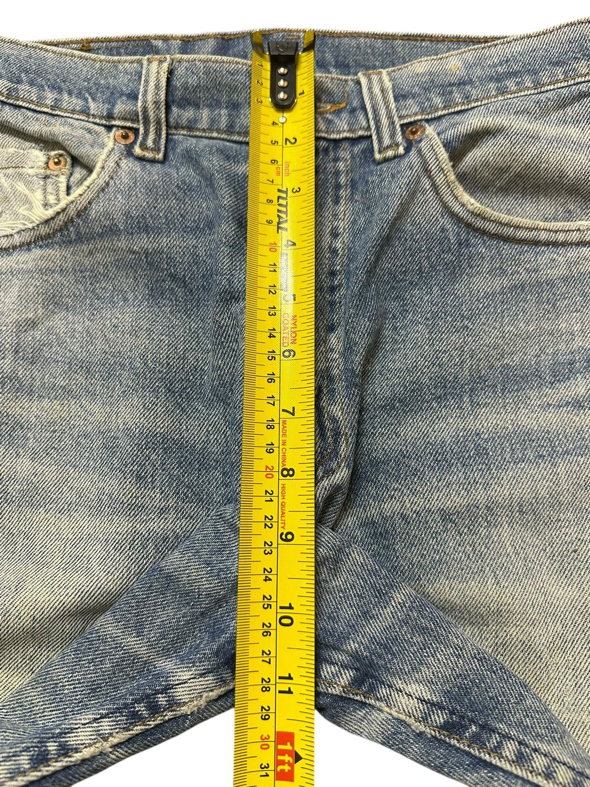 Levi's Vintage Usa 80s Levis 510 Light Wash Faded Distressed Jeans Size US 29 - 16 Thumbnail