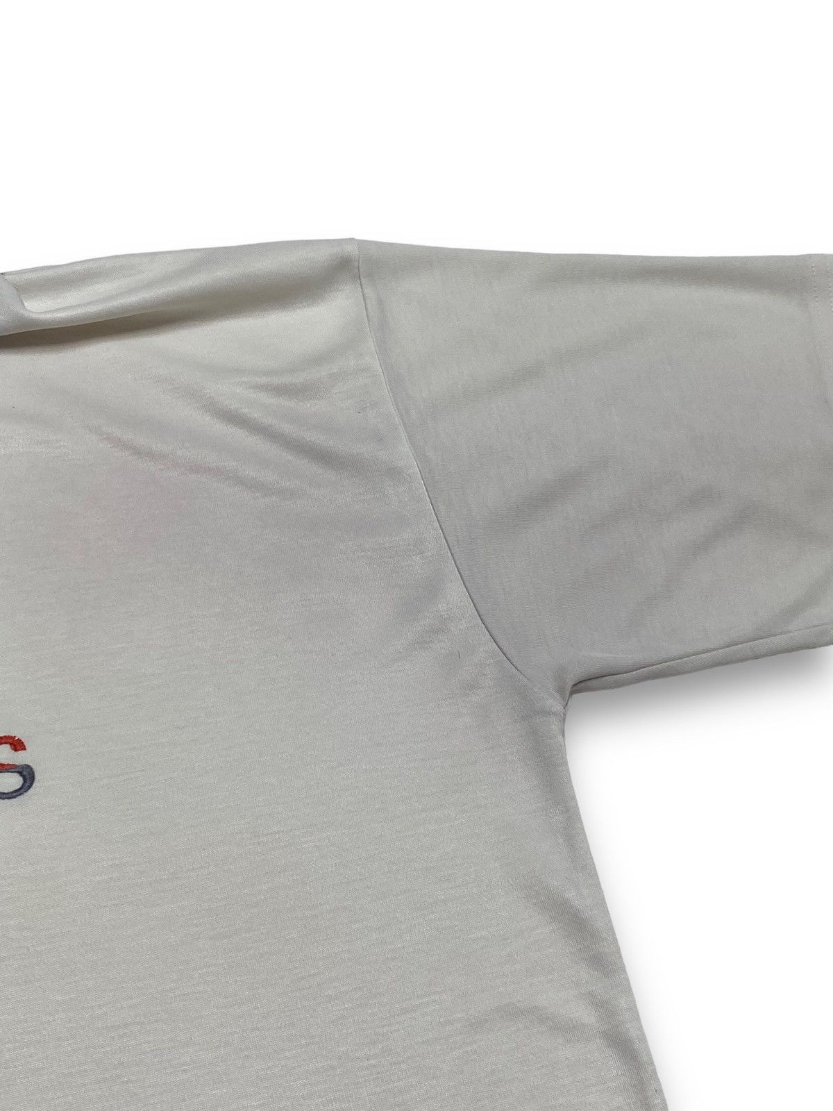 Adidas 2000's Vintage ADIDAS White Faded Blue Polo Shirt Size US M / EU 48-50 / 2 - 5 Thumbnail