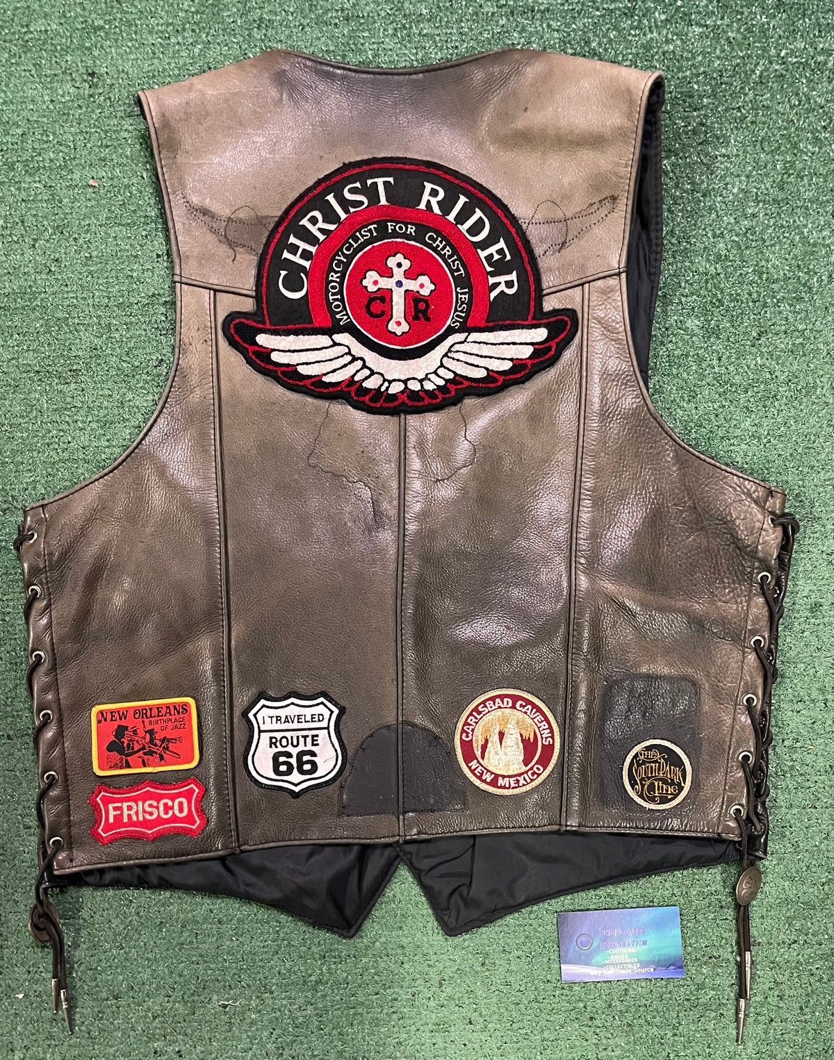 Other Vintage 1980s Christ rider motorcycle patch vest Size US XL / EU 56 / 4 - 2 Thumbnail