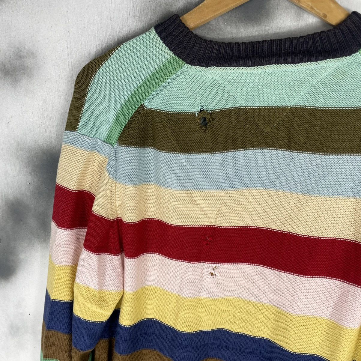 Tommy Hilfiger Tommy Hilfiger Multicolor Stripes Distressed Size US M / EU 48-50 / 2 - 5 Thumbnail