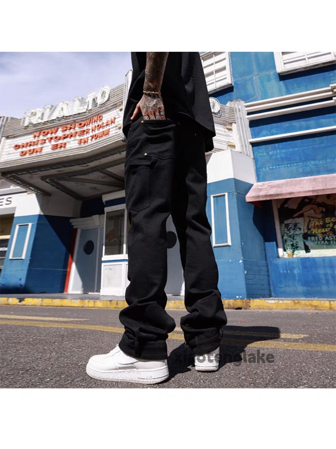 Designer × Japanese Brand × Vintage zipper utility punk grunge bootcut carpenter cargo pants Size US 34 / EU 50 - 2 Thumbnail