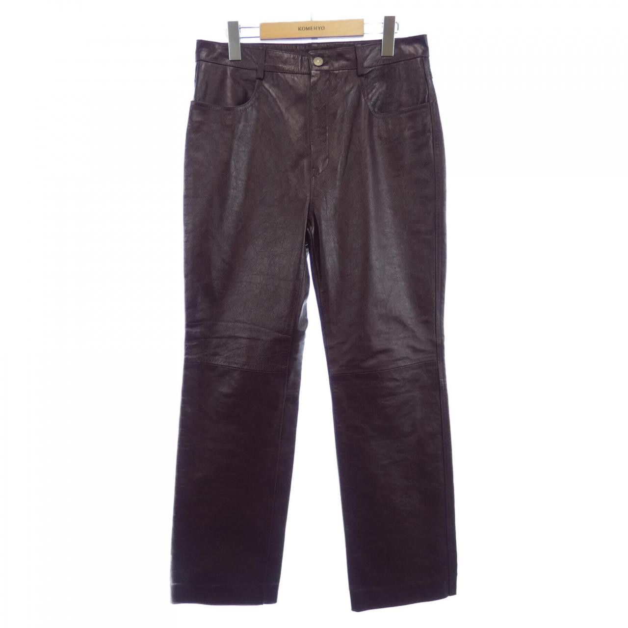 Gucci Gucci Gucci 713493 XNATN Calf Pants Leather Pants 713493 XNATN DUTY FREE for USA Size ONE SIZE - 1 Thumbnail