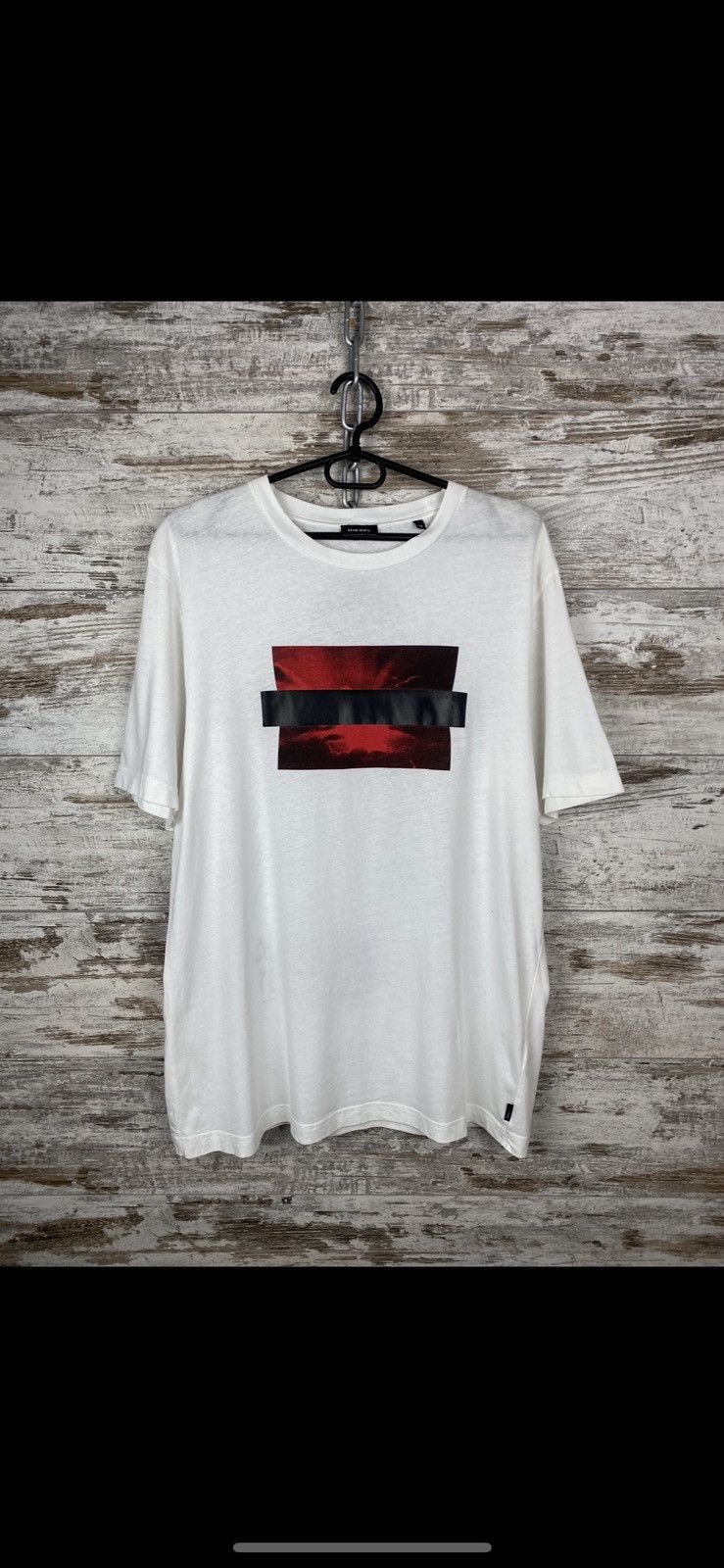 Diesel Mens Vintage Diesel Big Logo Avant Garde T Shirt Tee Size US M / EU 48-50 / 2 - 2 Thumbnail