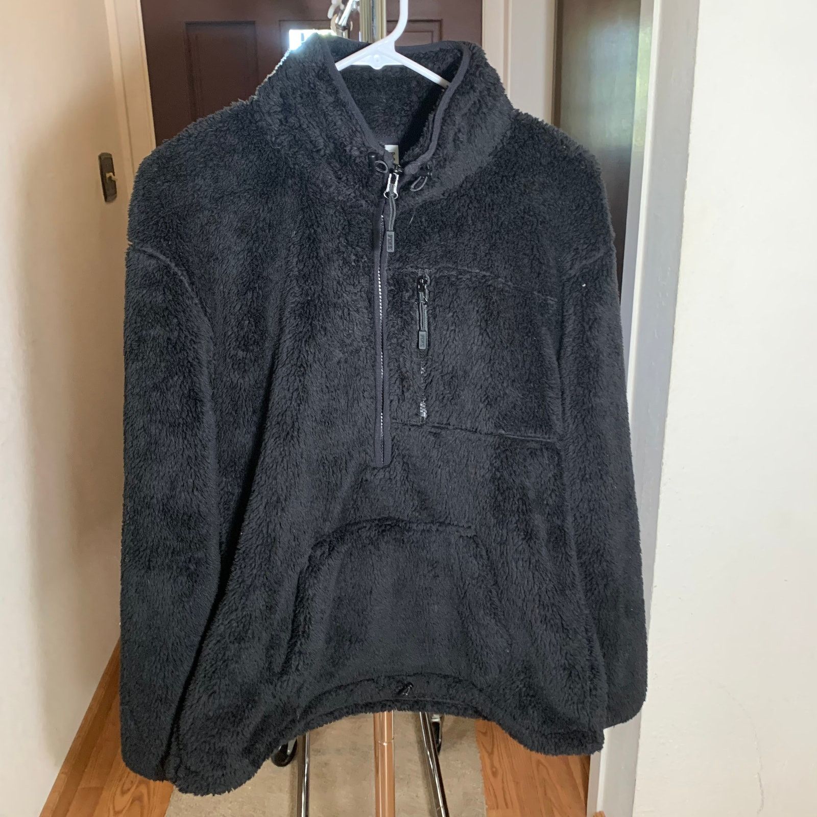 Pink PINK Women's Black Fuzzy Fleece 1/2 Zip Sweatshirt SIze S Size S / US 4 / IT 40 - 11 Thumbnail