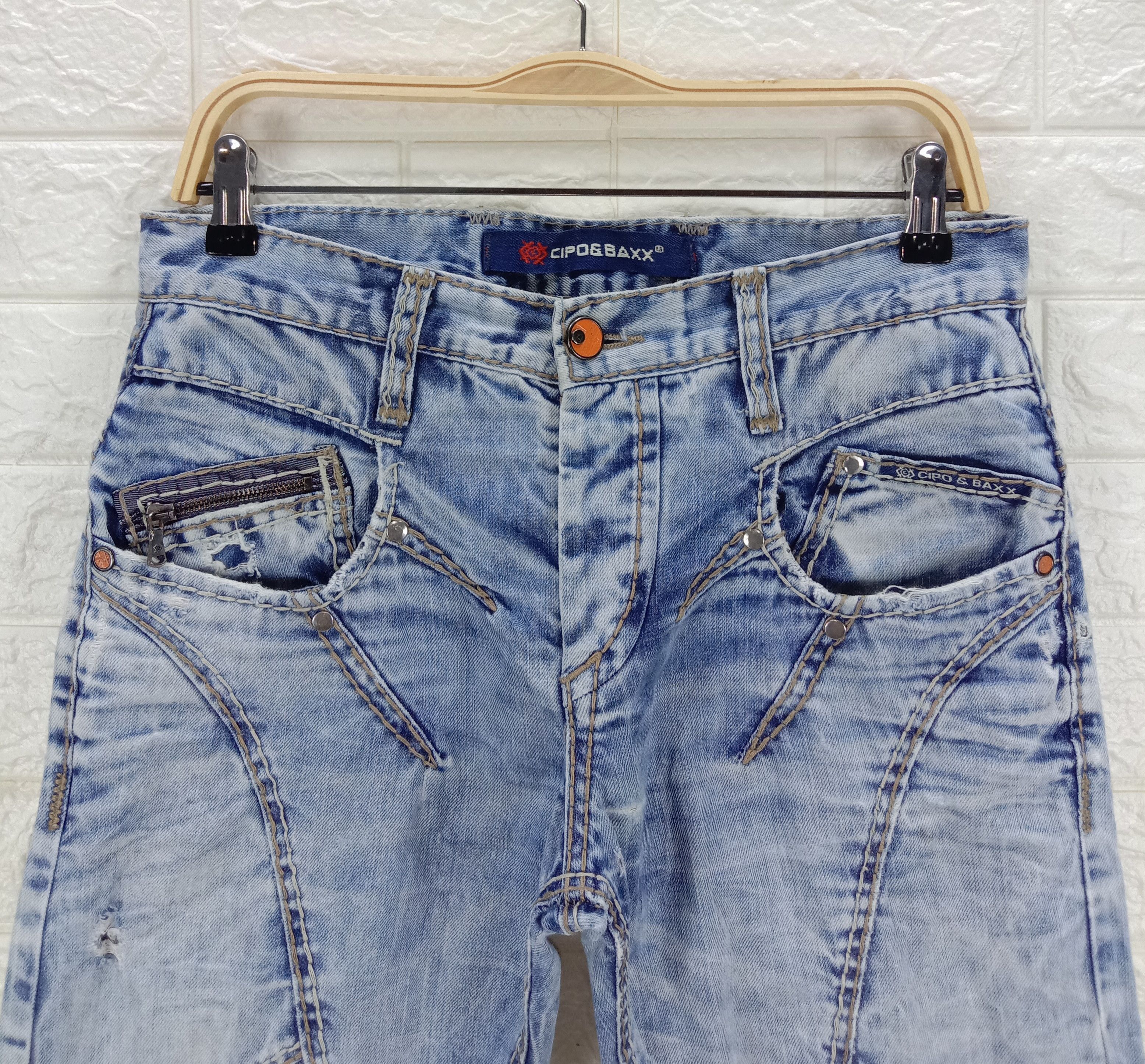 Seditionaries Vintage Japanese Cipo Baxx Avant Garge Jeans Size US 30 / EU 46 - 2 Thumbnail