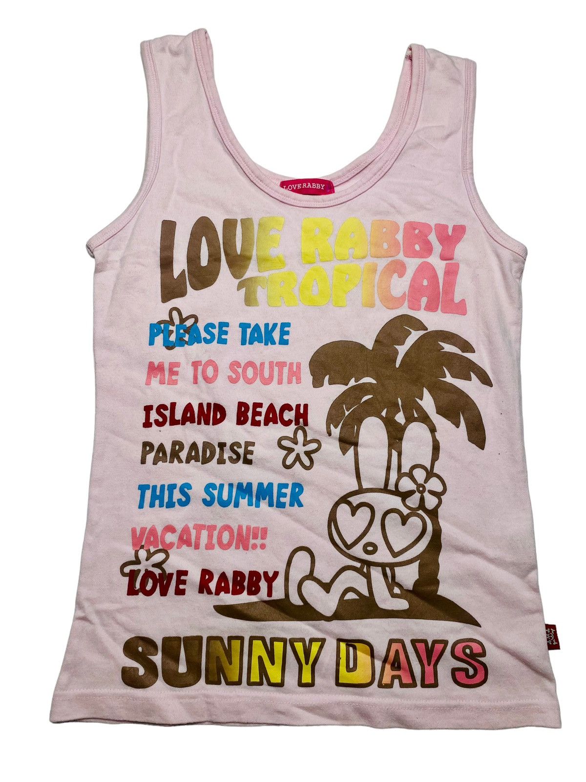 image of Angel Blue x Hysteric Glamour 2000S Love Rabby - Summer Tank Top in Pink, Women's (Size Small)