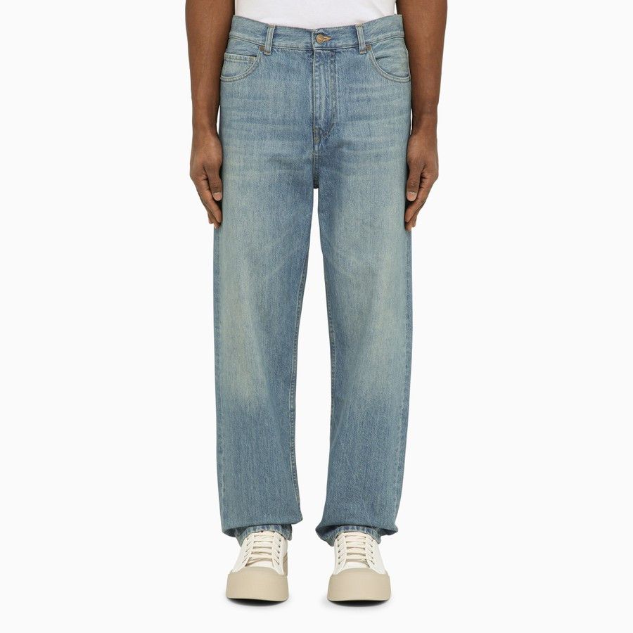 Alanui o1d2blof1124 Denim Jeans in Light Blue Size US 33 - 1 Thumbnail