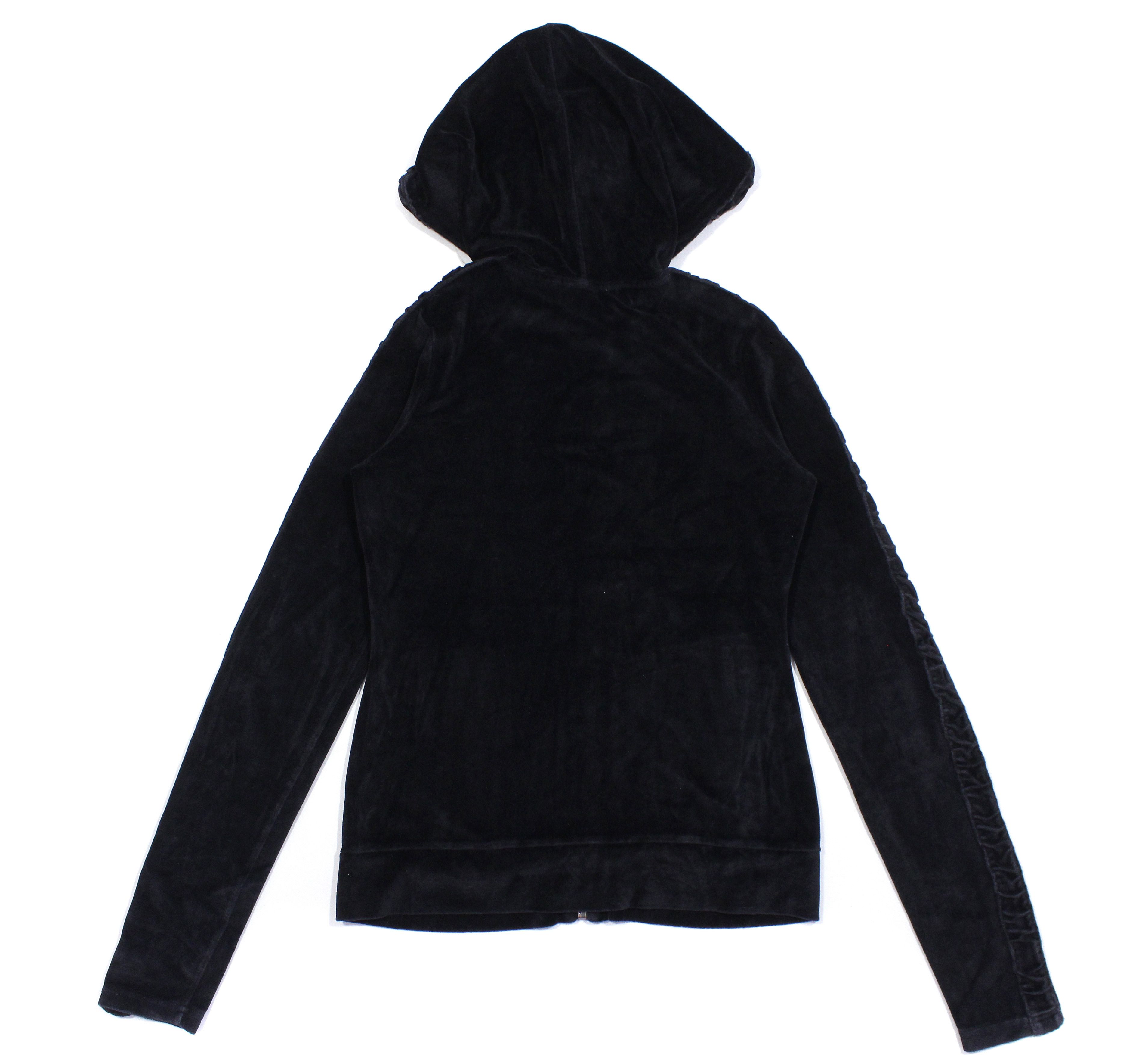Burberry Brit Logo Velour Zip Hoodie Size S / US 4 / IT 40 - 2 Thumbnail