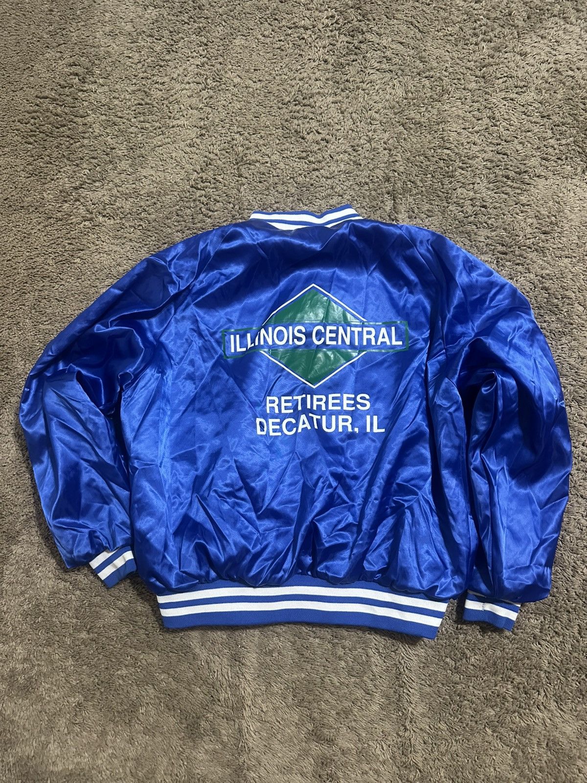 Nike Vintage Illinois Central satin jacket 80s size XL Size US XL / EU 56 / 4 - 1 Thumbnail