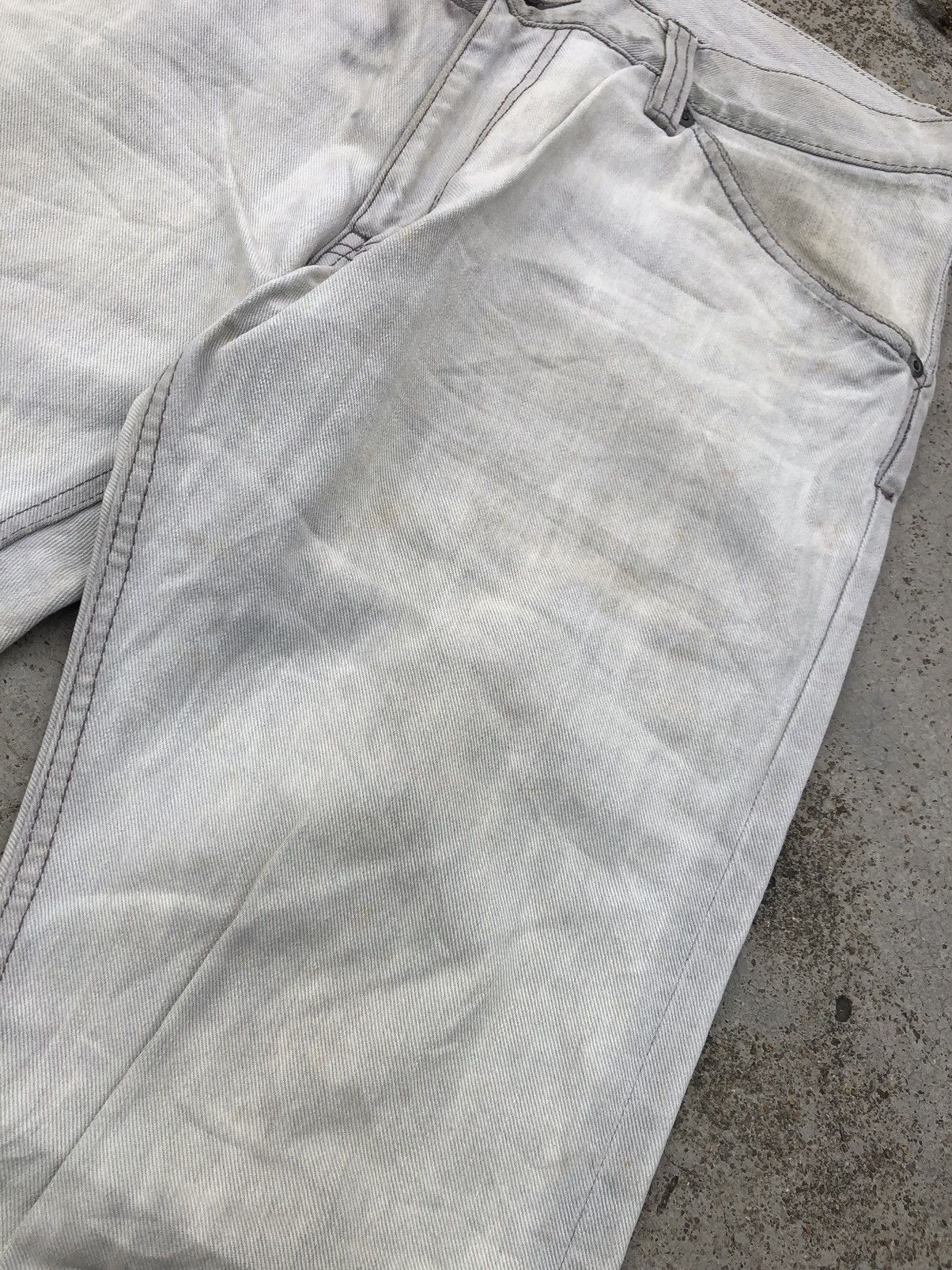 Tete Homme FLARED DIRTY YELLOWISH JEANS BY TETE HOMME Size US 34 / EU 50 - 8 Thumbnail