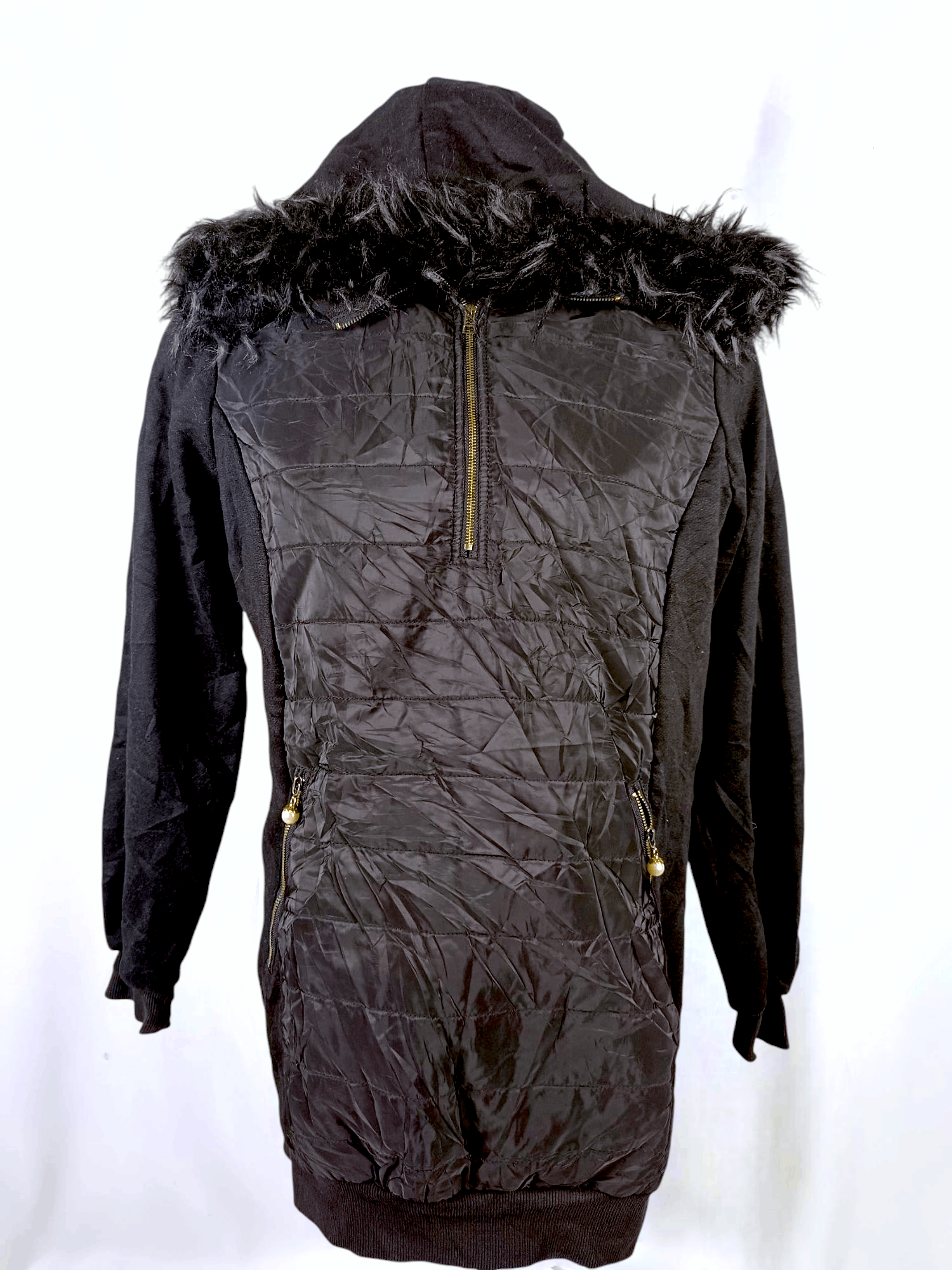 Other Crazy Black Half Zipper Fur Hoodie Lgb Style Size US L / EU 52-54 / 3 - 6 Thumbnail