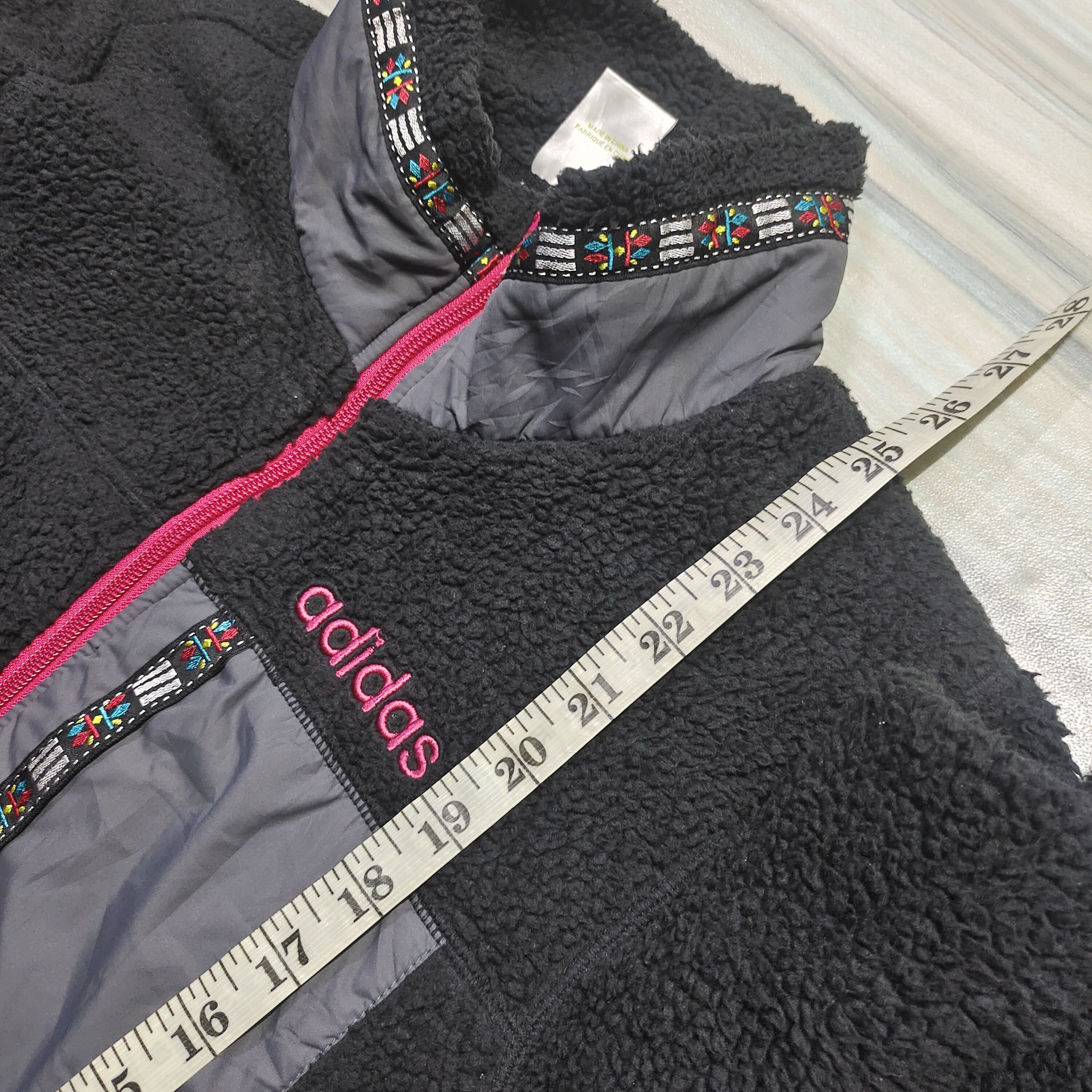 Adidas × Vintage Vintage Adidas Neo Edition Tribal Design Fleece Jacket Size US S / EU 44-46 / 1 - 14 Thumbnail