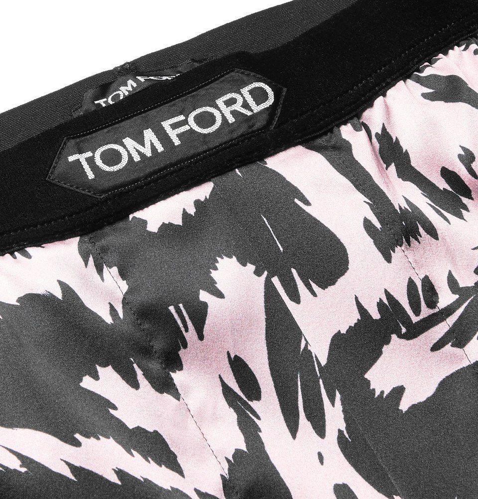 Tom Ford oc11z1225 Zebra-Print Boxer Short in Pink/Black Size US 32 / EU 48 - 4 Thumbnail