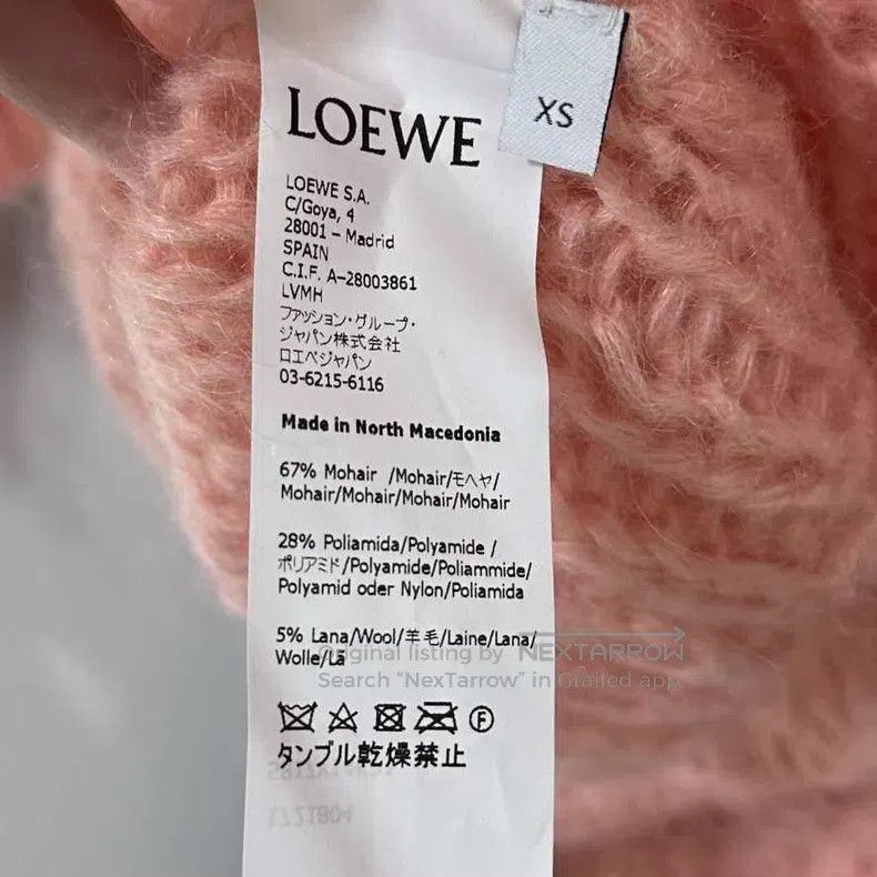 Loewe Loewe Pink Big Logo Mohair Sweater Size XS / US 0-2 / IT 36-38 - 5 Thumbnail