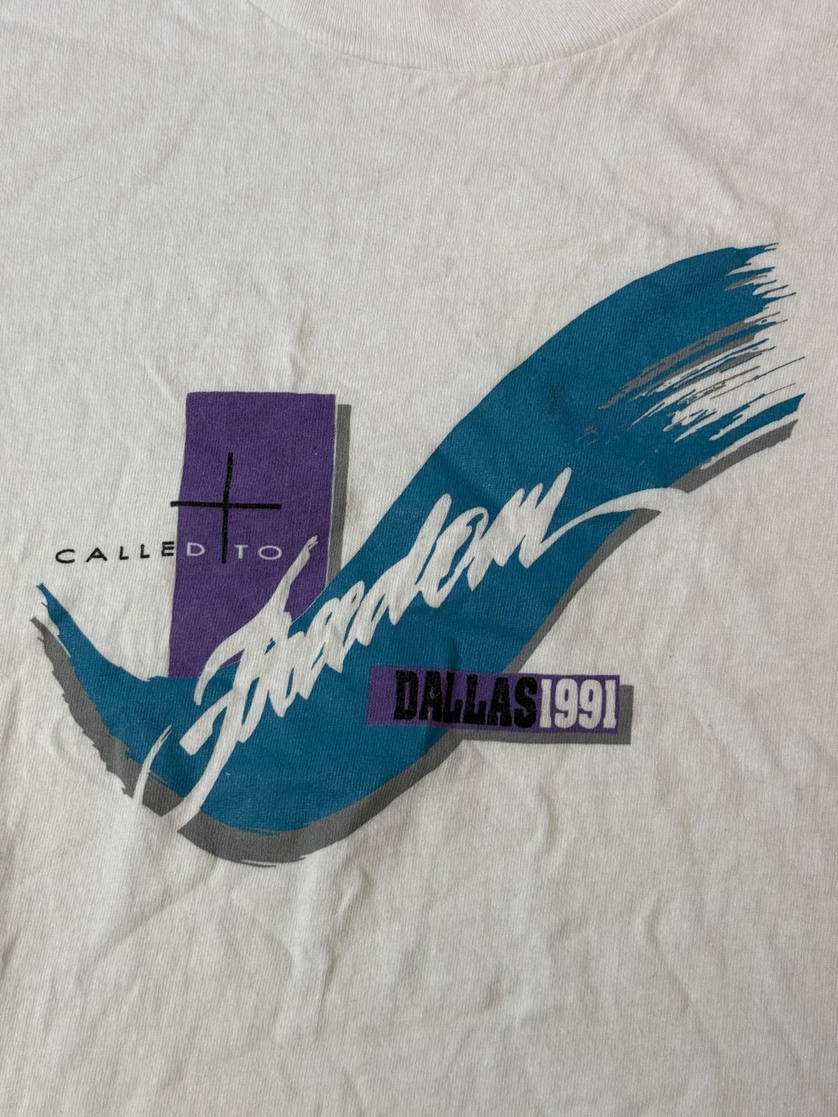 Fruit Of The Loom VTG Called to Freedom T-shirt Christian 1991 Dallas Texas XL Size US XL / EU 56 / 4 - 3 Thumbnail