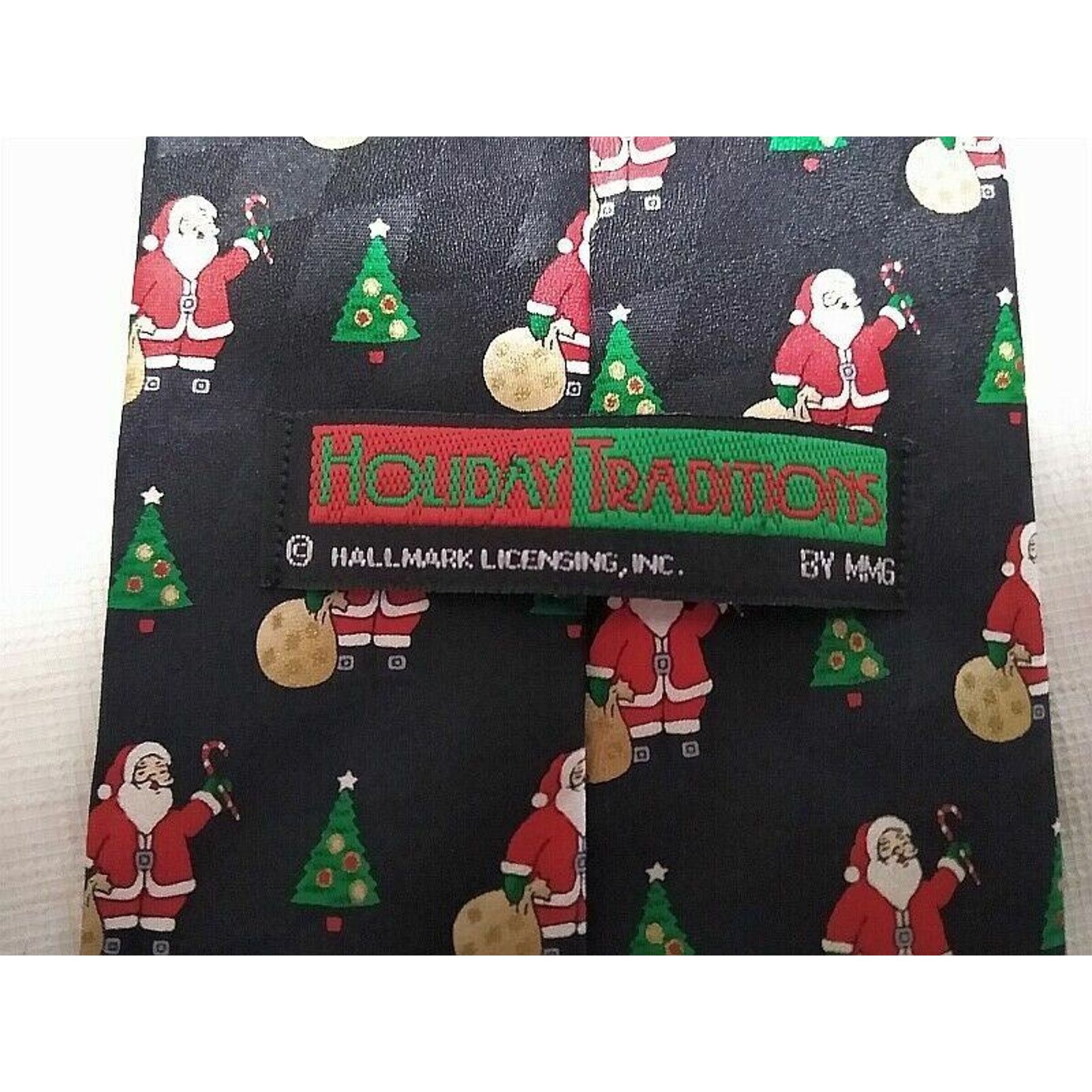 Other Santa, Candy Cane, Cmas Tree Tie Holiday Season! Hallmark Size ONE SIZE - 3 Thumbnail