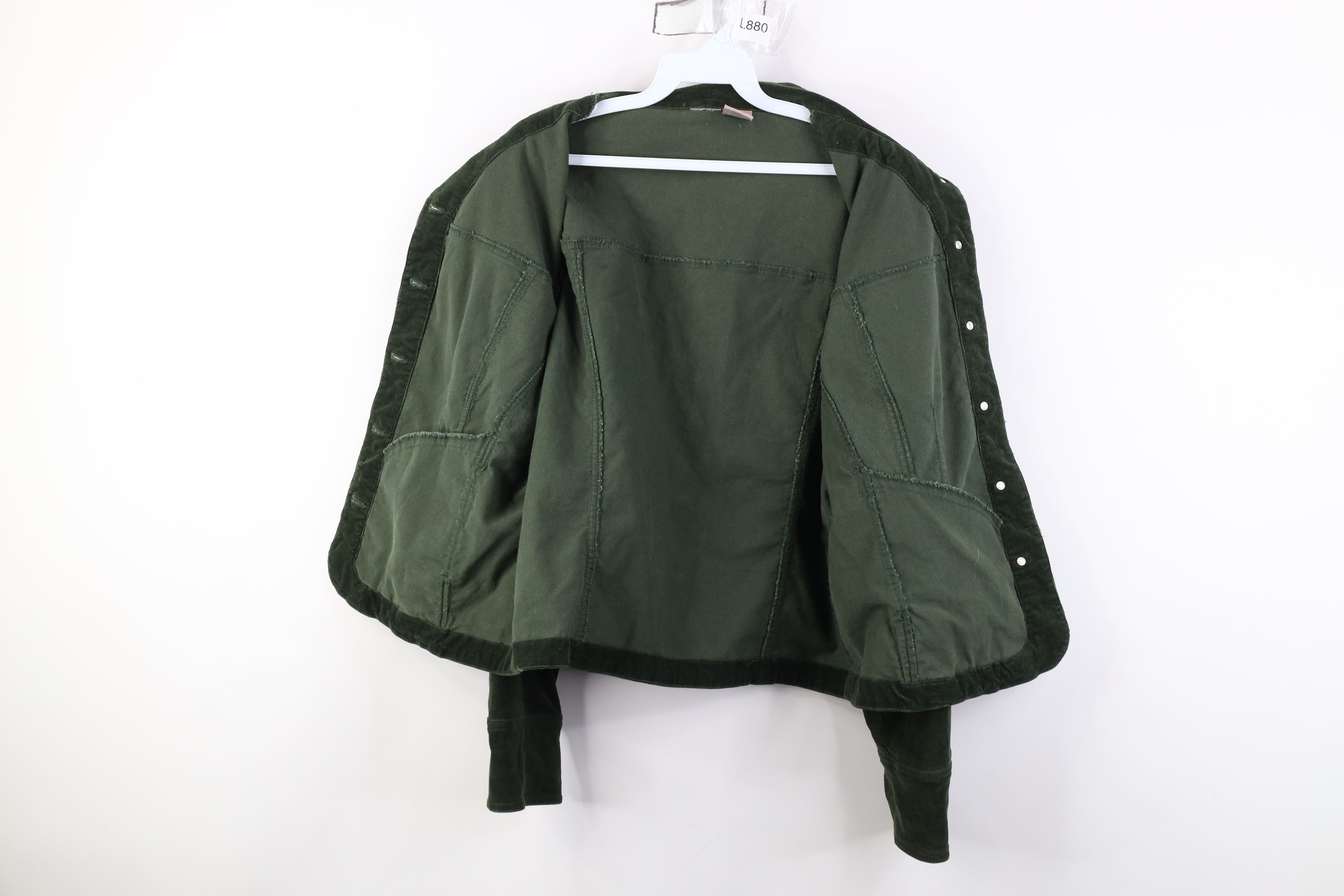 Vintage Vintage 90s Y2K Streetwear Babydoll Corduroy Trucker Jacket Size L / US 10 / IT 46 - 10 Thumbnail