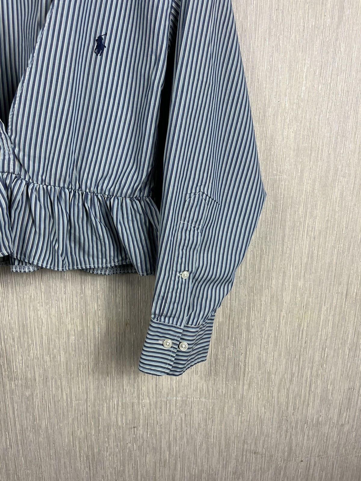 Polo Ralph Lauren × Vintage Vintage 90s Polo Ralph Lauren Alcott striped blouse shirt Size XS / US 0-2 / IT 36-38 - 6 Thumbnail