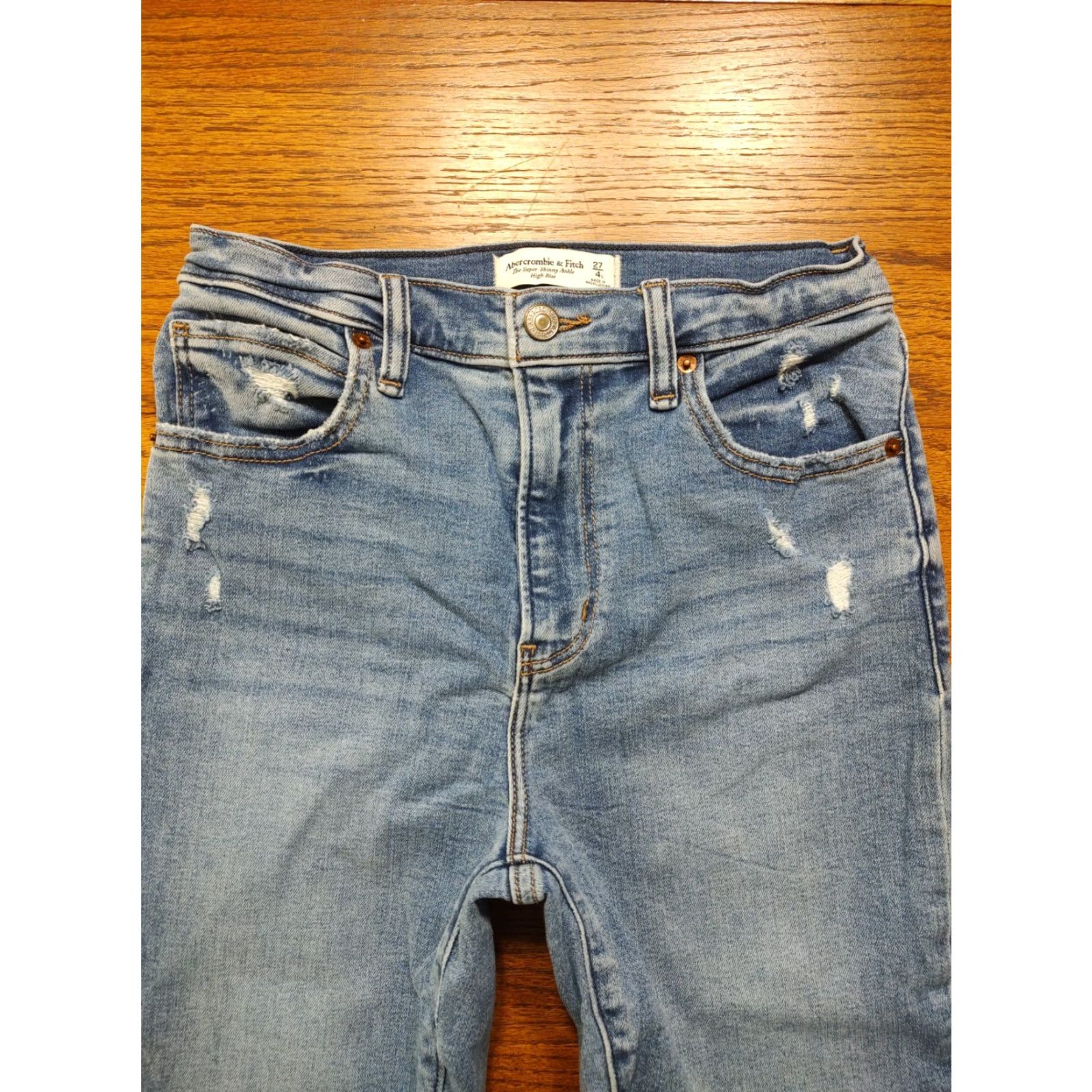 Abercrombie & Fitch Abercrombie & Fitch Jeans Womens 4/27 X 28 Inseam Super Skinny Ankle High Rise Size 27" / US 4 / IT 40 - 3 Thumbnail