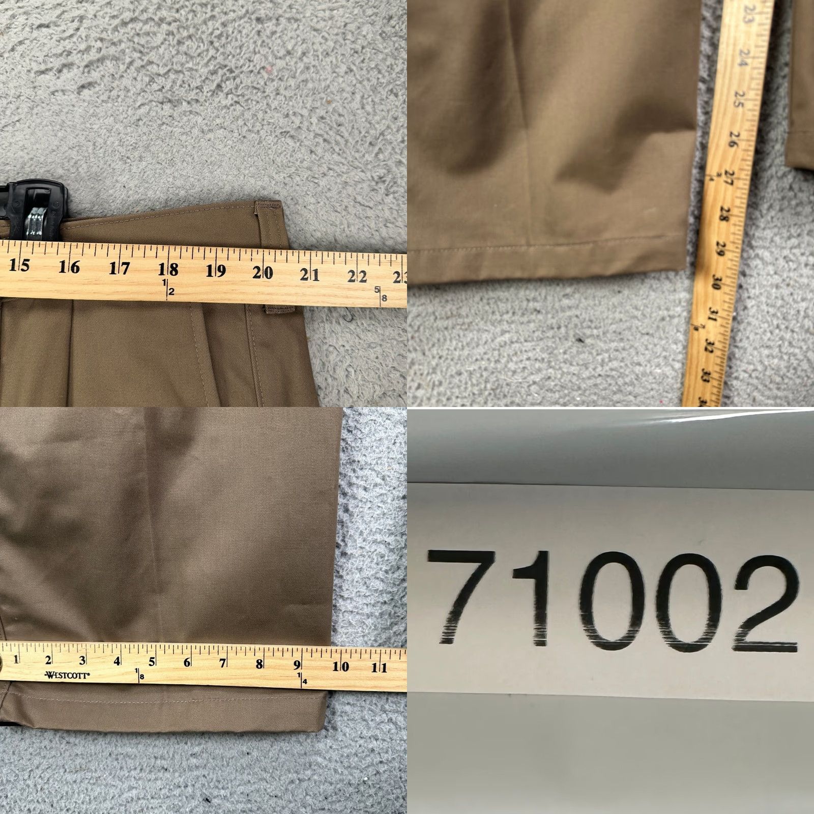 Haggar Haggar Mitchell Khaki Pants 42X29 Brown Classic Fit Pleated Straight Mens Pants 42 Size US 42 / EU 58 - 8 Thumbnail