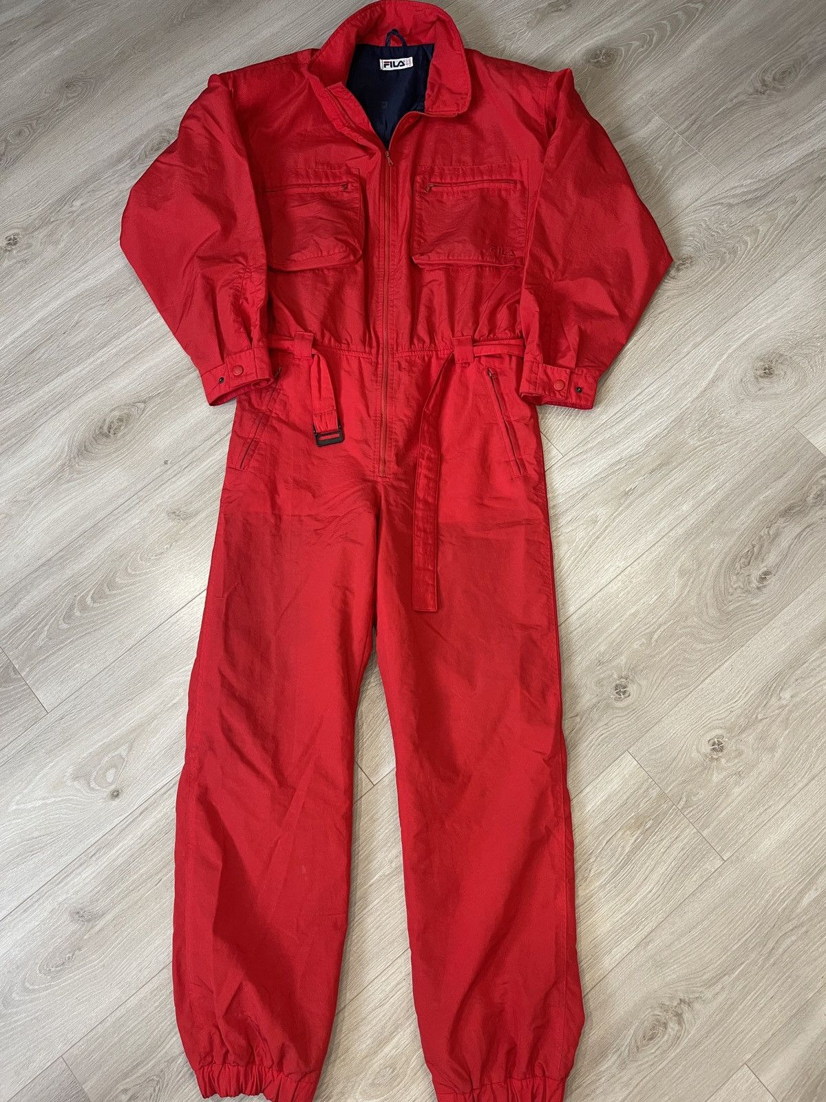 Fila 🔥1990s Archive Fila Jumpsuit overall thinsulate red L Size US 34 / EU 50 - 6 Thumbnail