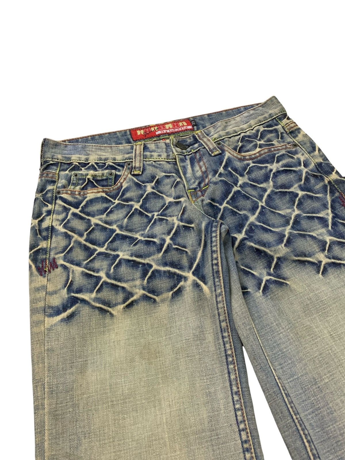 Hanuman Crazy Stud Rusty Mud Wash High Rise Denim Pants