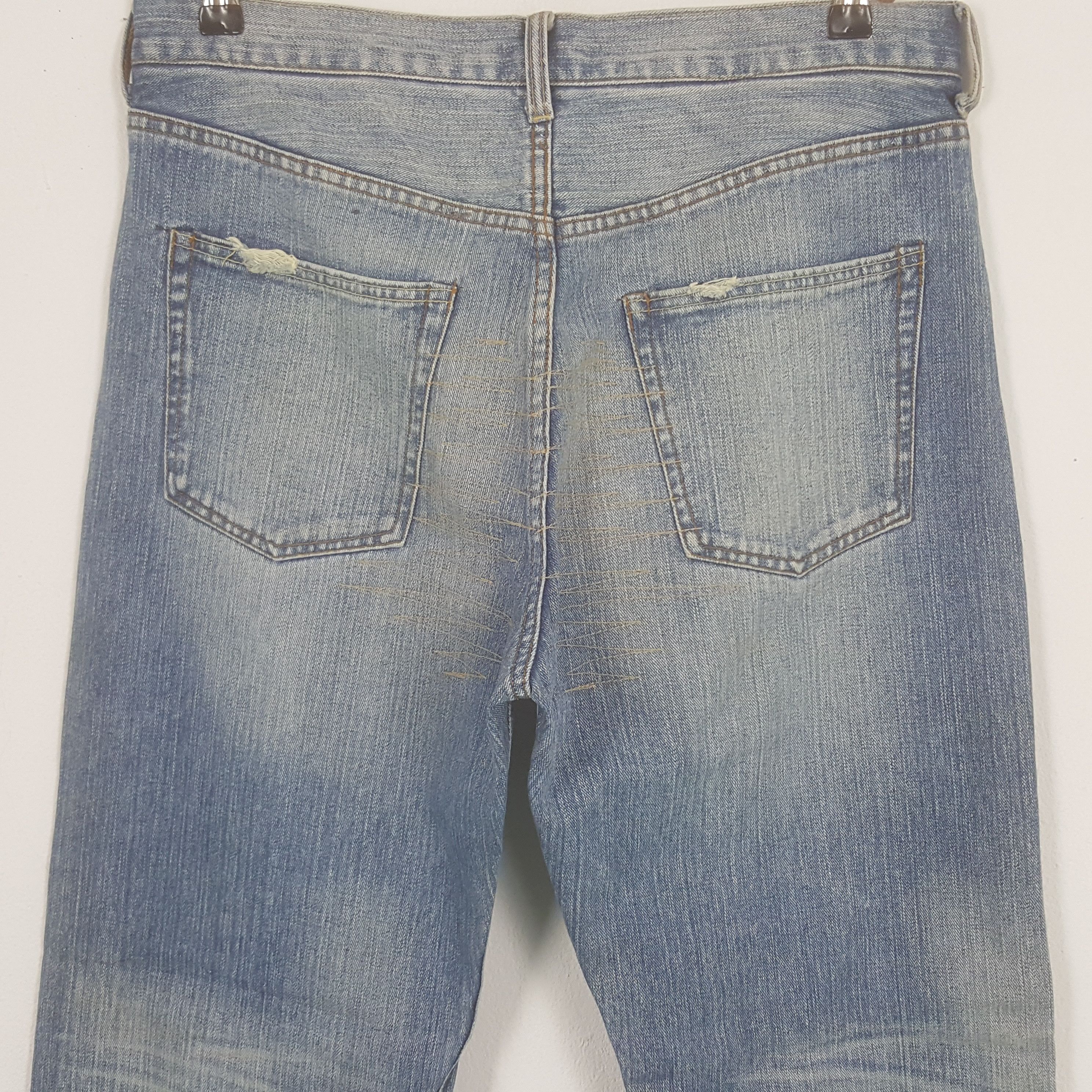 Japanese Brand Vintage Exribitionist Japanese Patchwork Denim Jeans Size US 32 / EU 48 - 5 Thumbnail