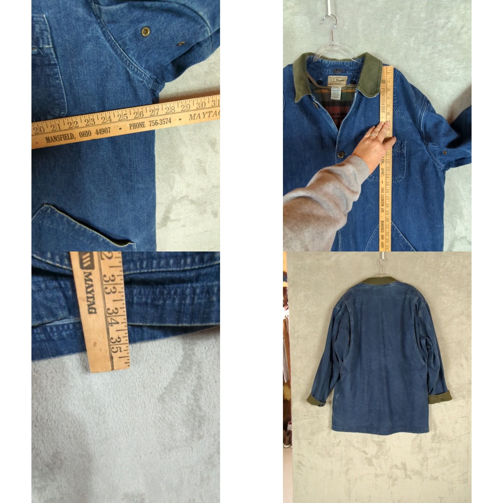 Vintage VINTAGE LL Bean Denim Barn Coat Men 2XL Tall Chore Jacket 90s Y2K denim coat blue Size US XXL / EU 58 / 5 - 9 Thumbnail
