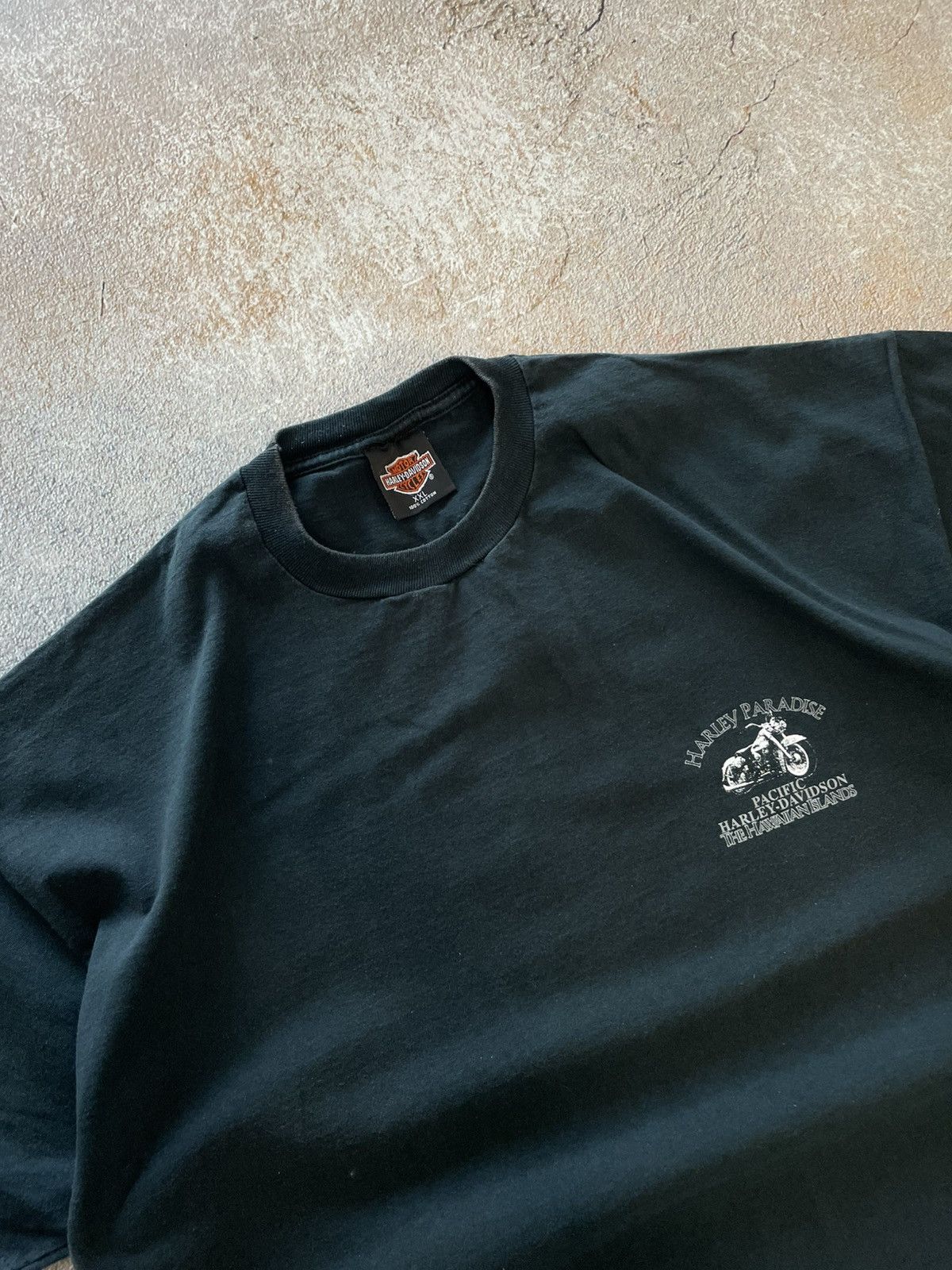 Harley Davidson Vintage 1996 Harley Davidson Paradise Big Logo T-Shirt Size US XXL / EU 58 / 5 - 5 Thumbnail