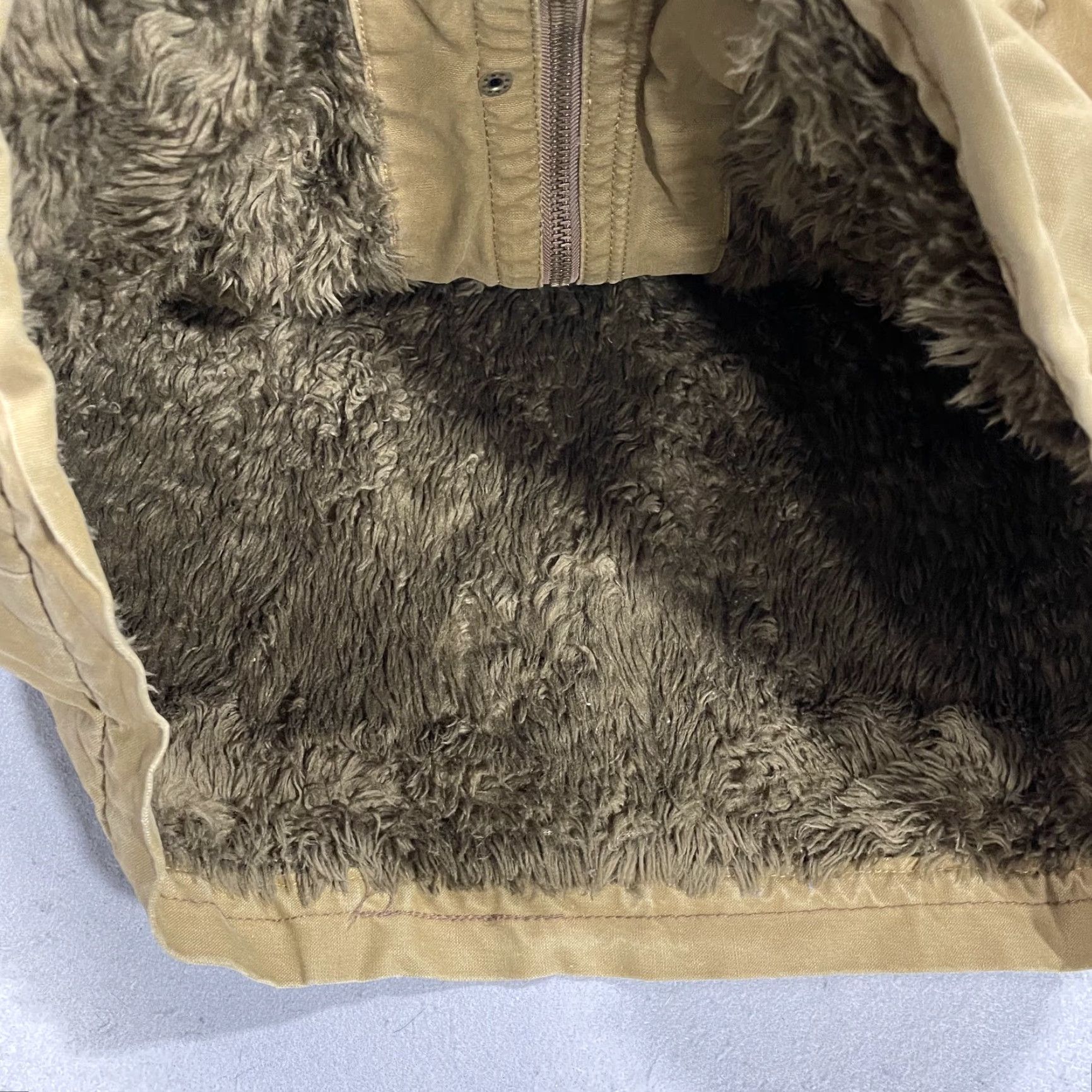 American Eagle Outfitters VINTAGE American Eagle Jacket Mens XL Brown Fur Lined Sherpa Bomber Logo Y2K Size US XL / EU 56 / 4 - 6 Thumbnail
