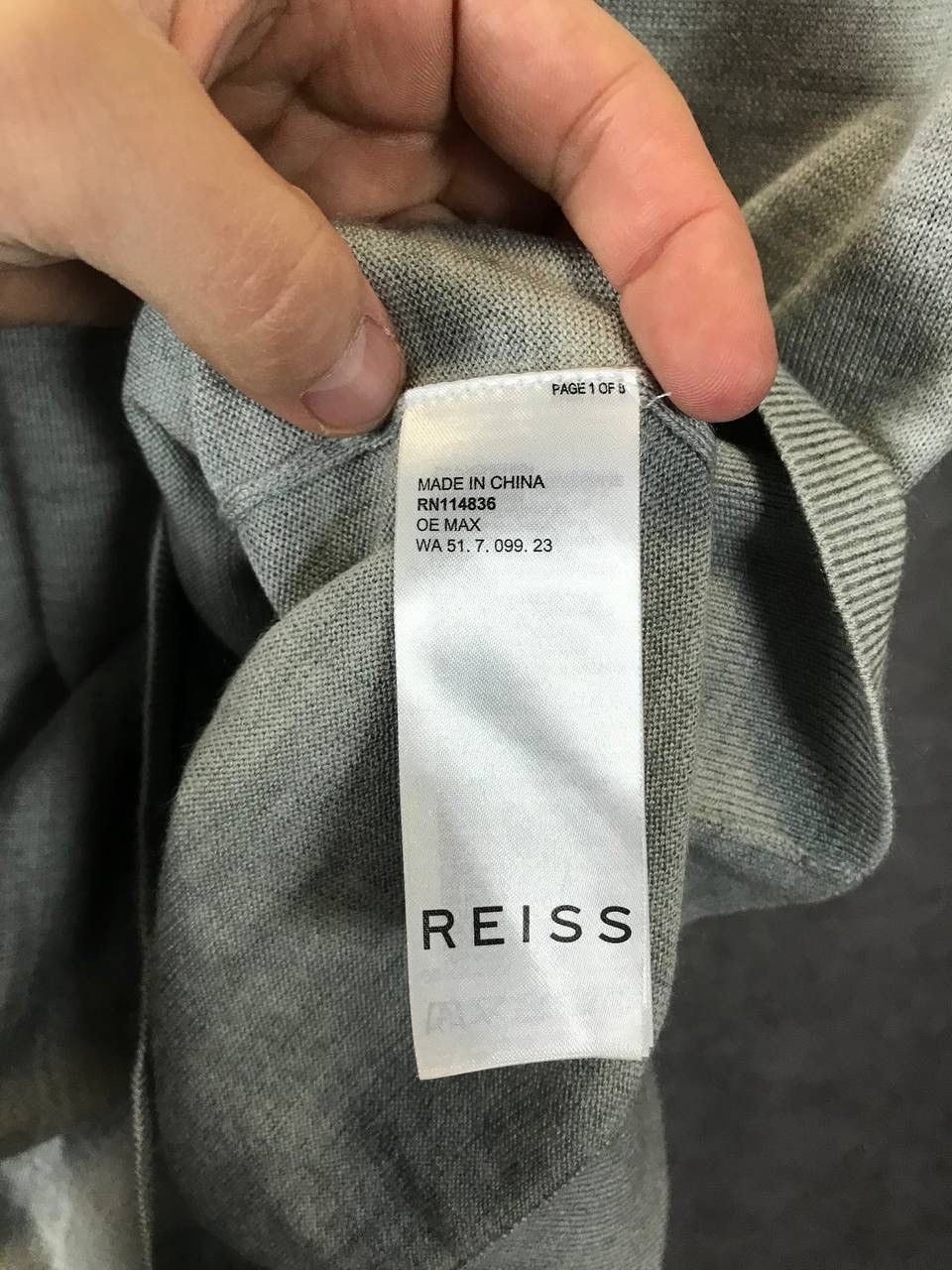Reiss Reiss wool polo tee Size US S / EU 44-46 / 1 - 5 Thumbnail