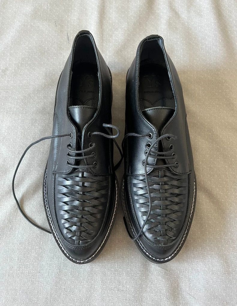 Yohji Yamamoto Yohji Yamamoto Black Woven Platform Shoes-2506 Size US 6 / IT 36 - 2 Thumbnail