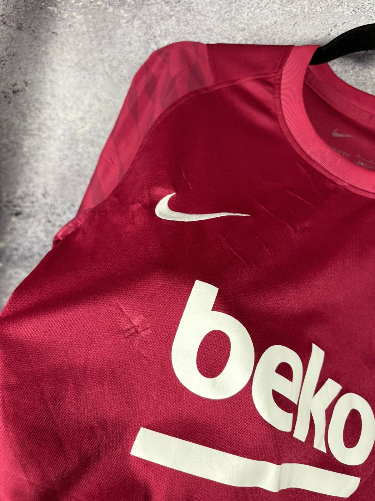 Nike × Vintage Vintage Barcelona Training Pre Match Nike Jersey Blokcore S Size US S / EU 44-46 / 1 - 10 Thumbnail